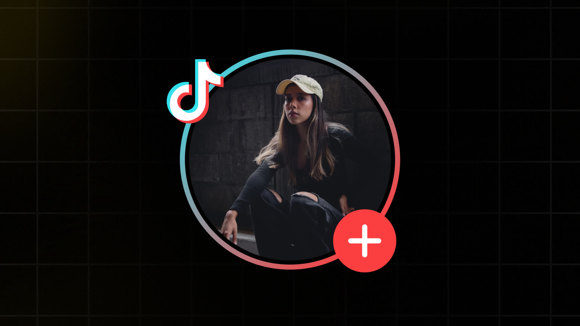 TikTok Circular Profile Badge