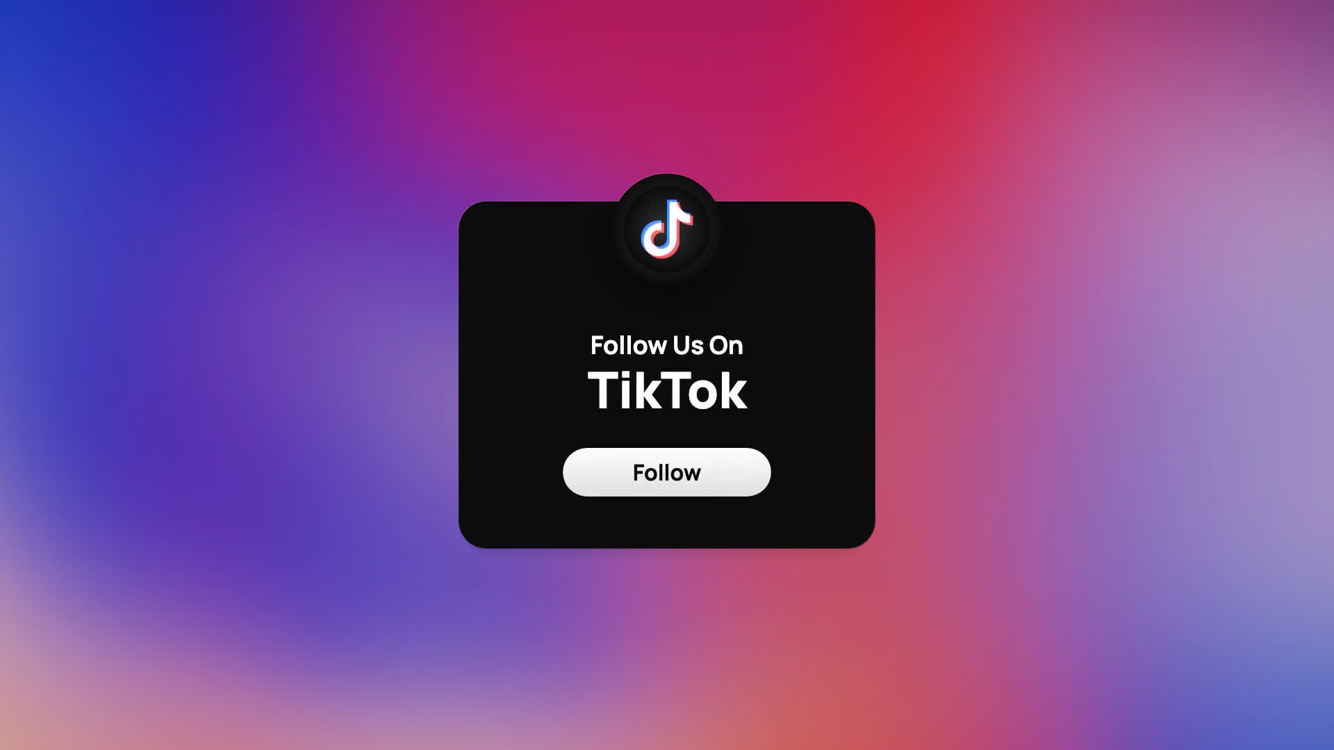 TikTok Follow Banner Dark
