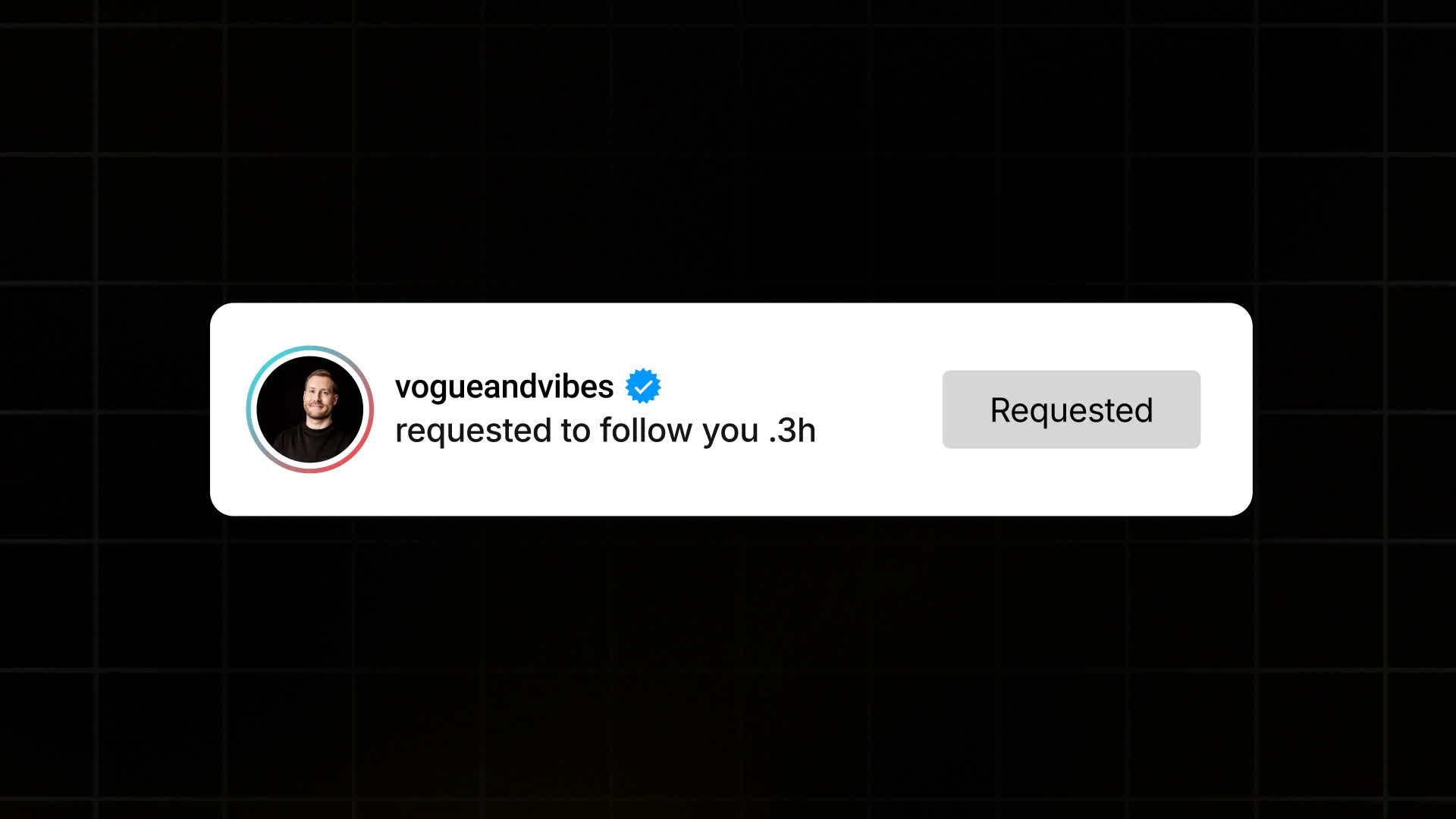 TikTok Follow Request Notification Bar