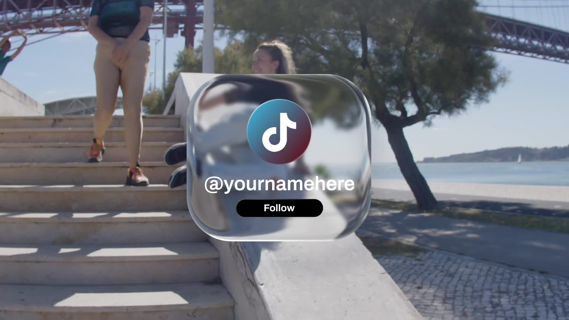 TikTok Liquid Glass Follow Notification