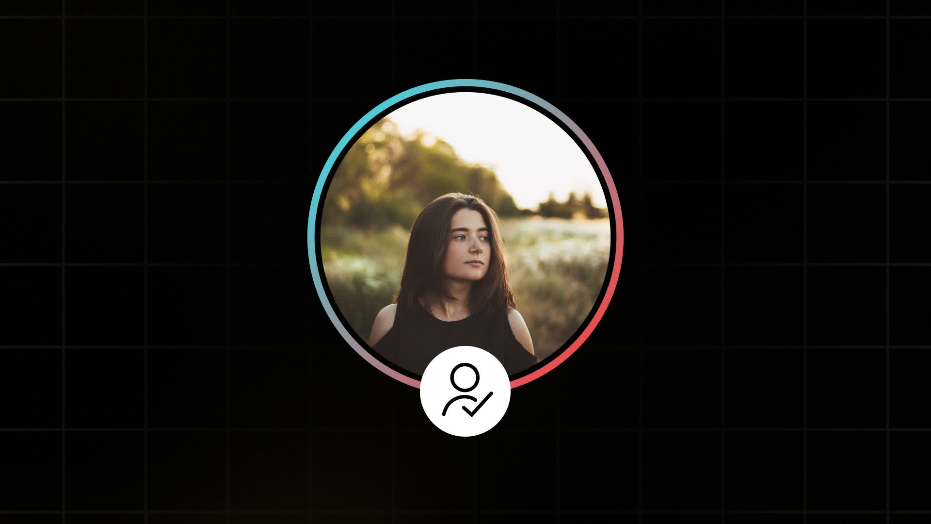 TikTok Profile Avatar With Follow Check Indicator