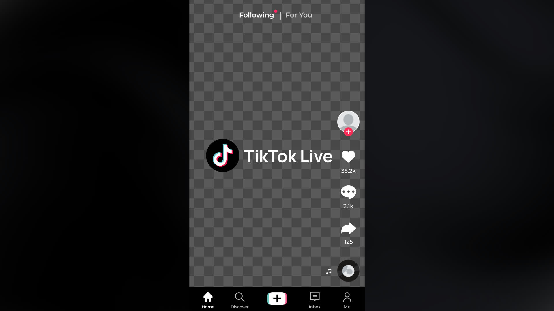TikTok Reels Screen