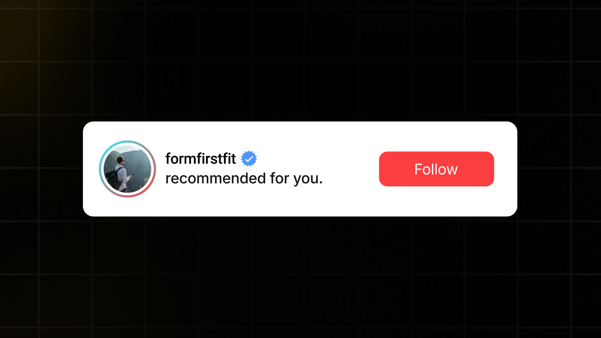 TikTok Social Media Profile Popup Animation