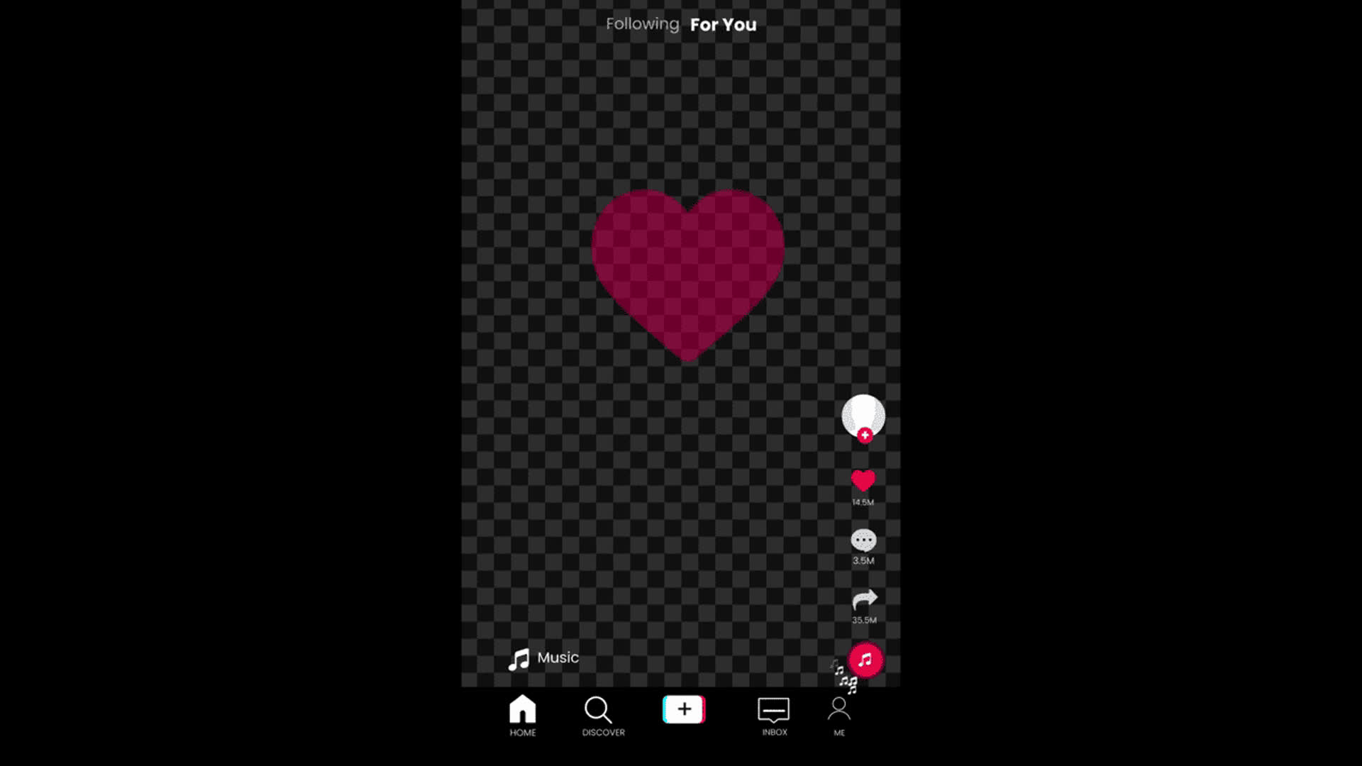 TikTok UI Overlay