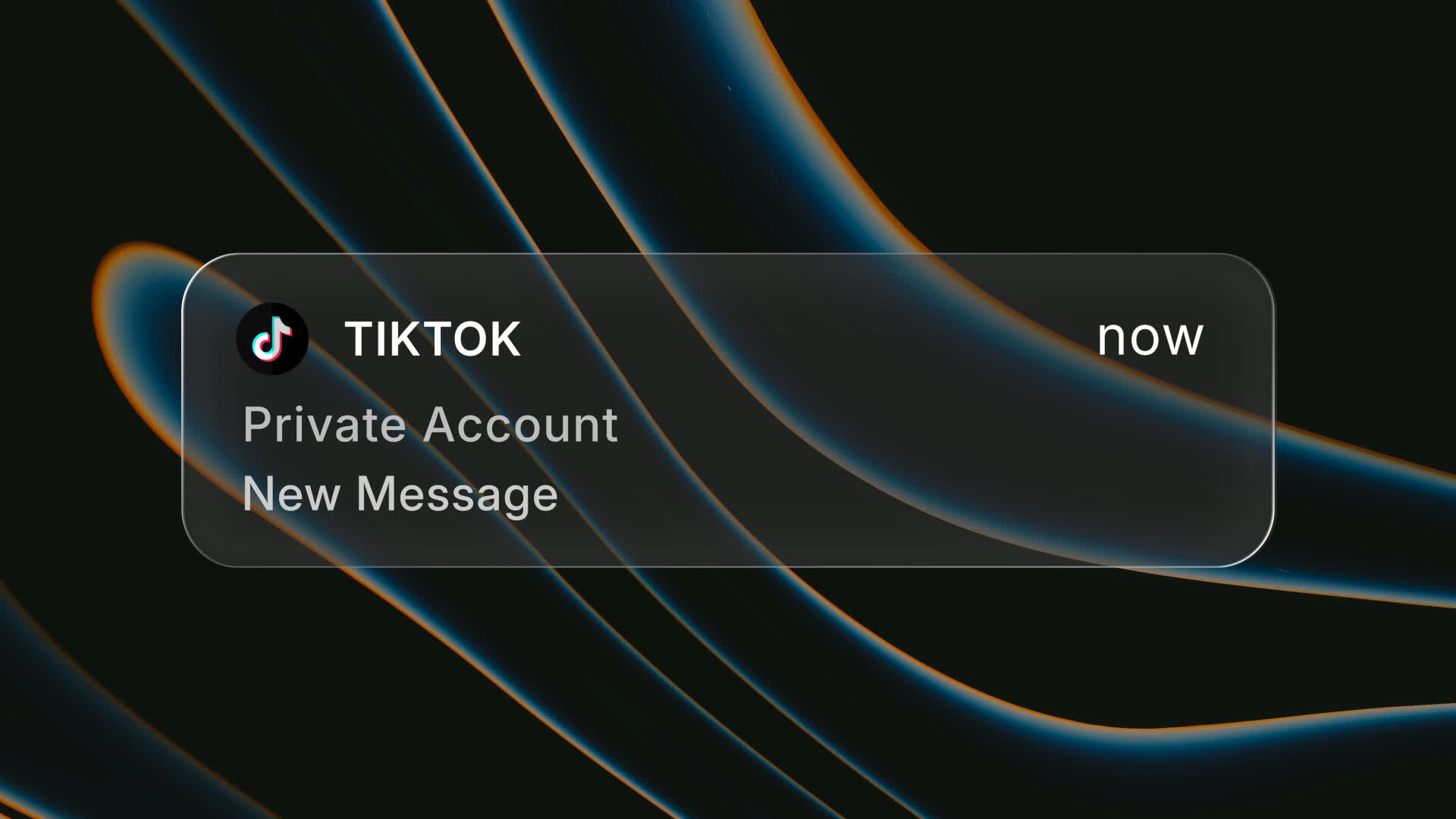 Tiktok DM Notification Popup UI