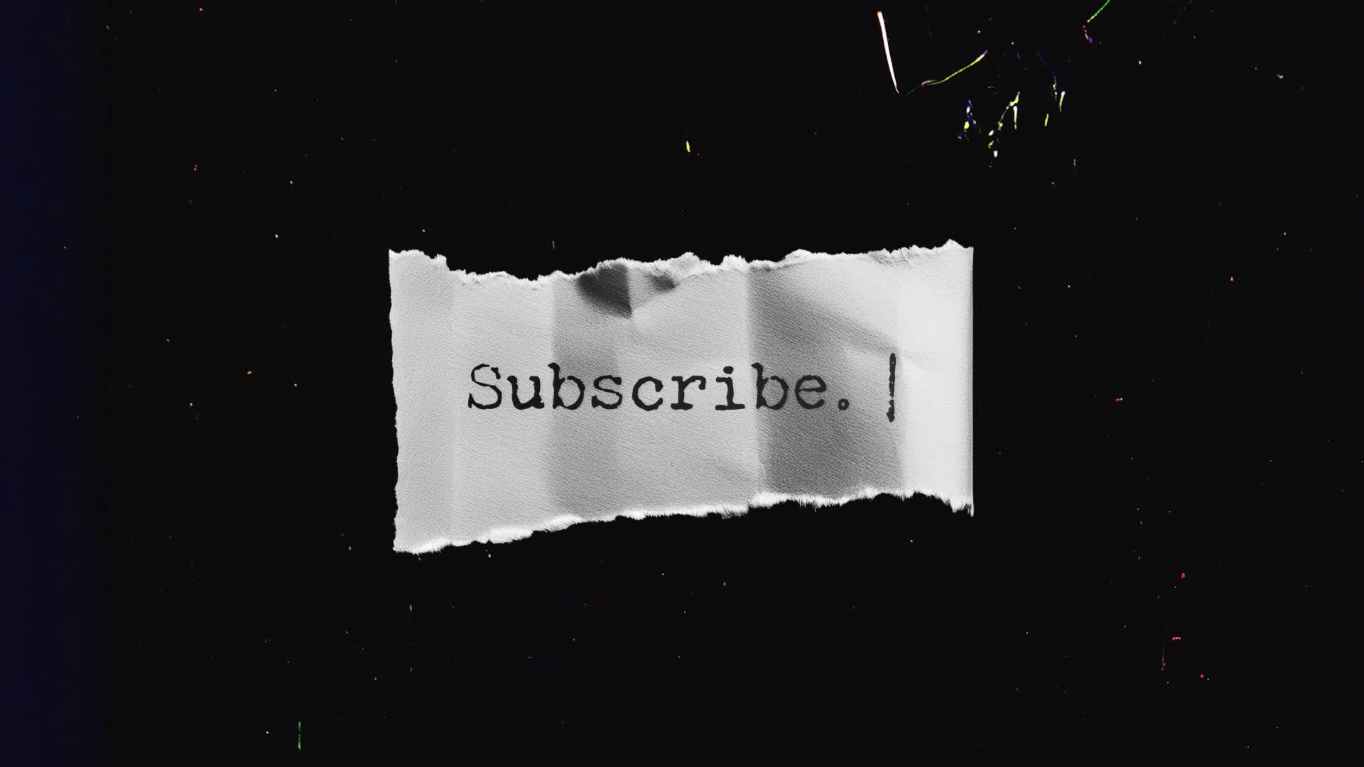 Torn Paper Type Subscribe Button