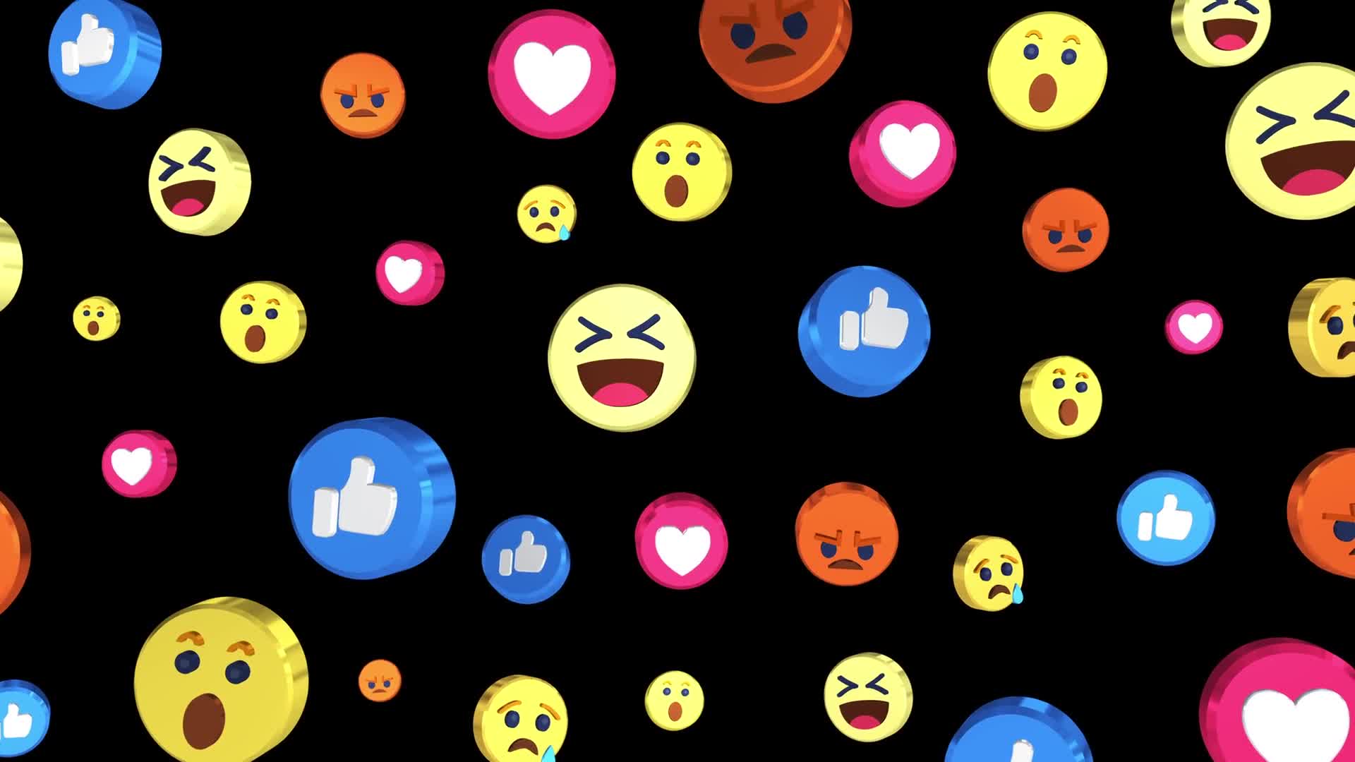 Transparent Emoji Pop Motion