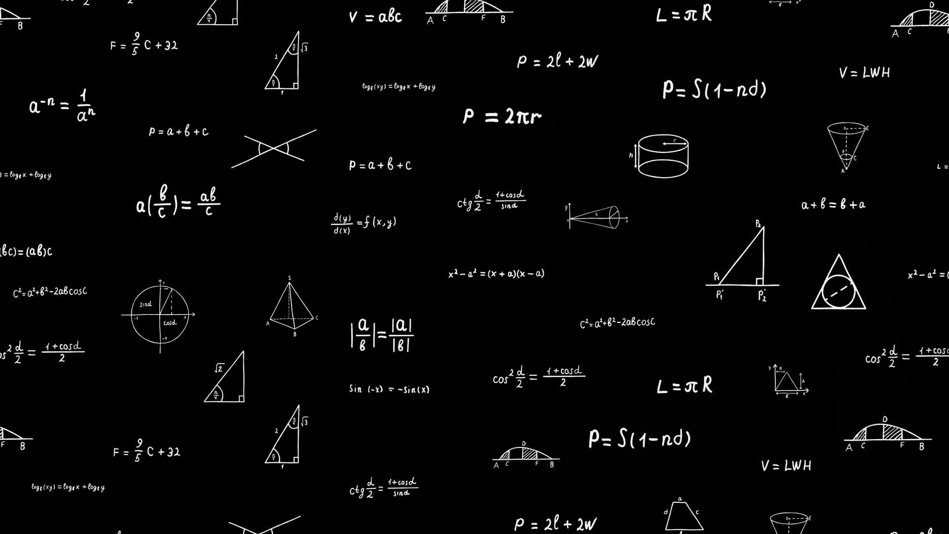 Transparent Math Formula Motion