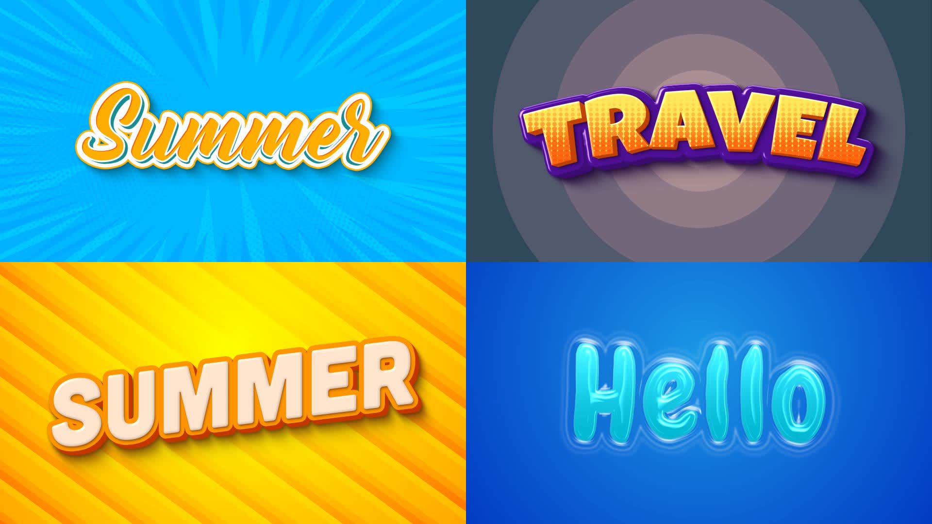 Travel Text Effect