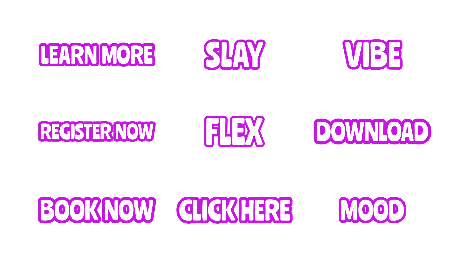 Trendy Bouncy Bubble Text Animations