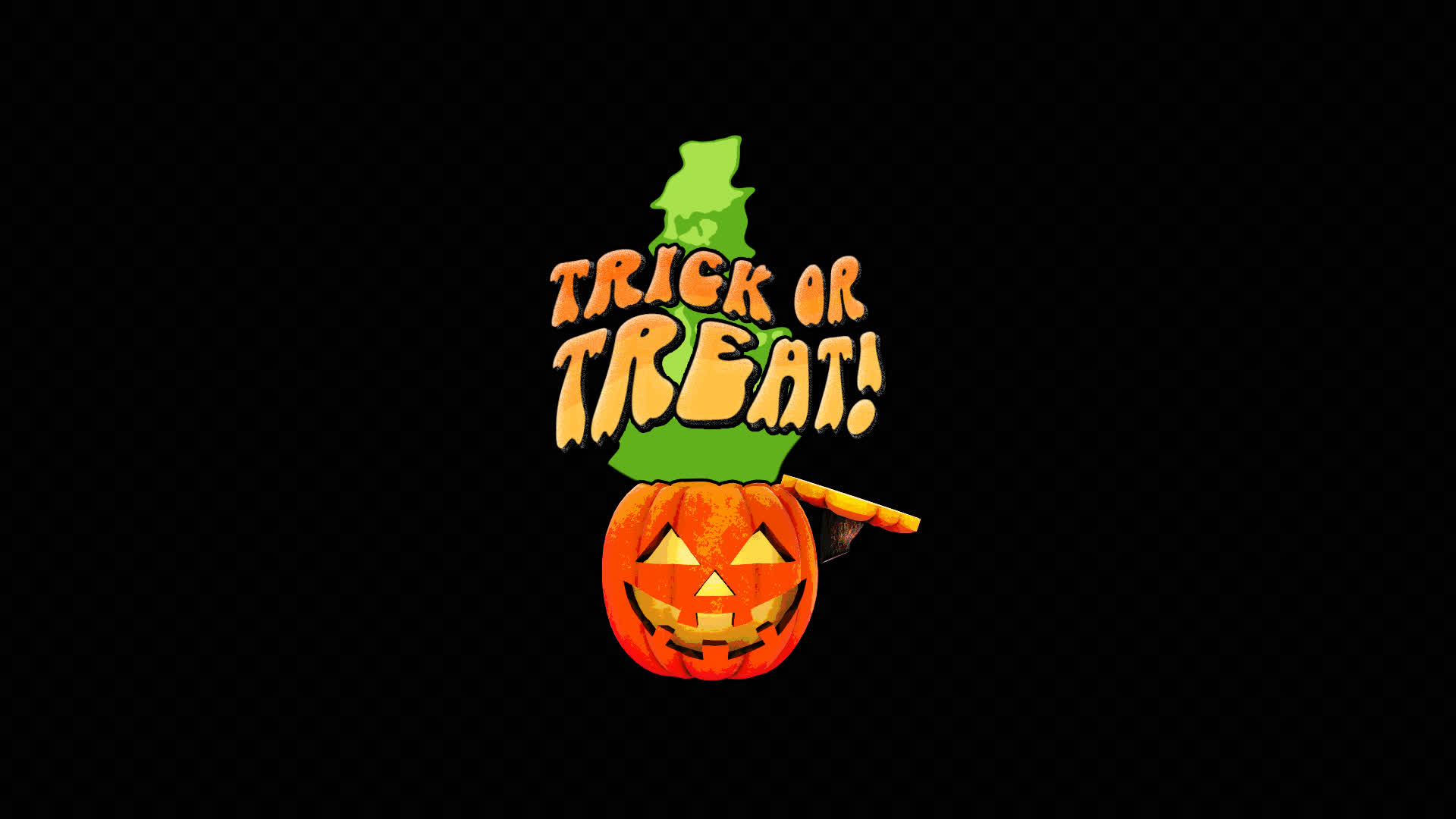 Trick or Treat Title on Alpha