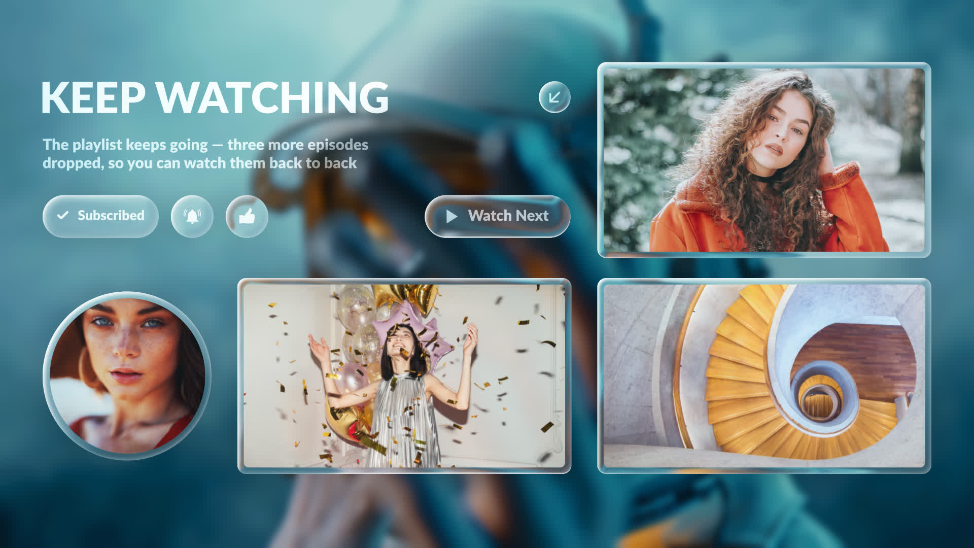 Turquoise Recommendation Screen Overlay