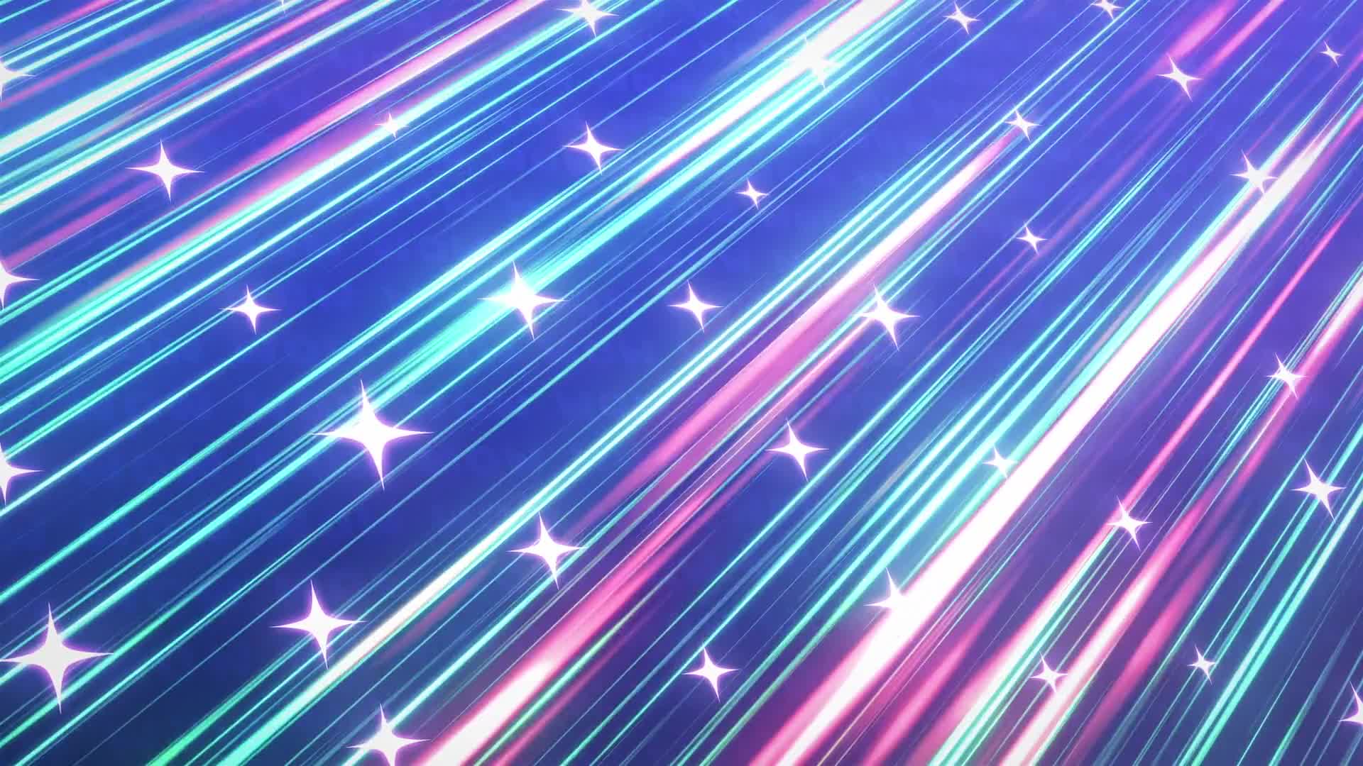 Twinkling Stars With Streaks