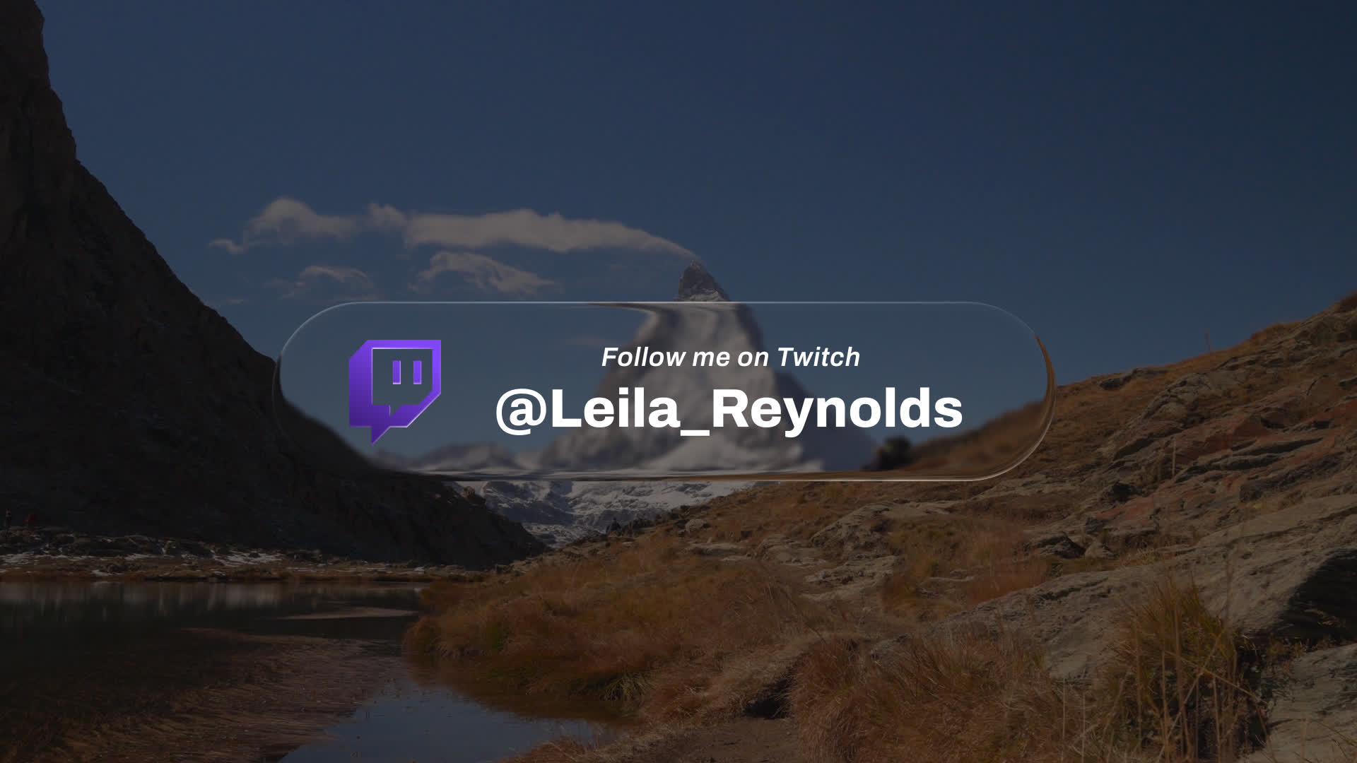 Twitch Glass Lower Third
