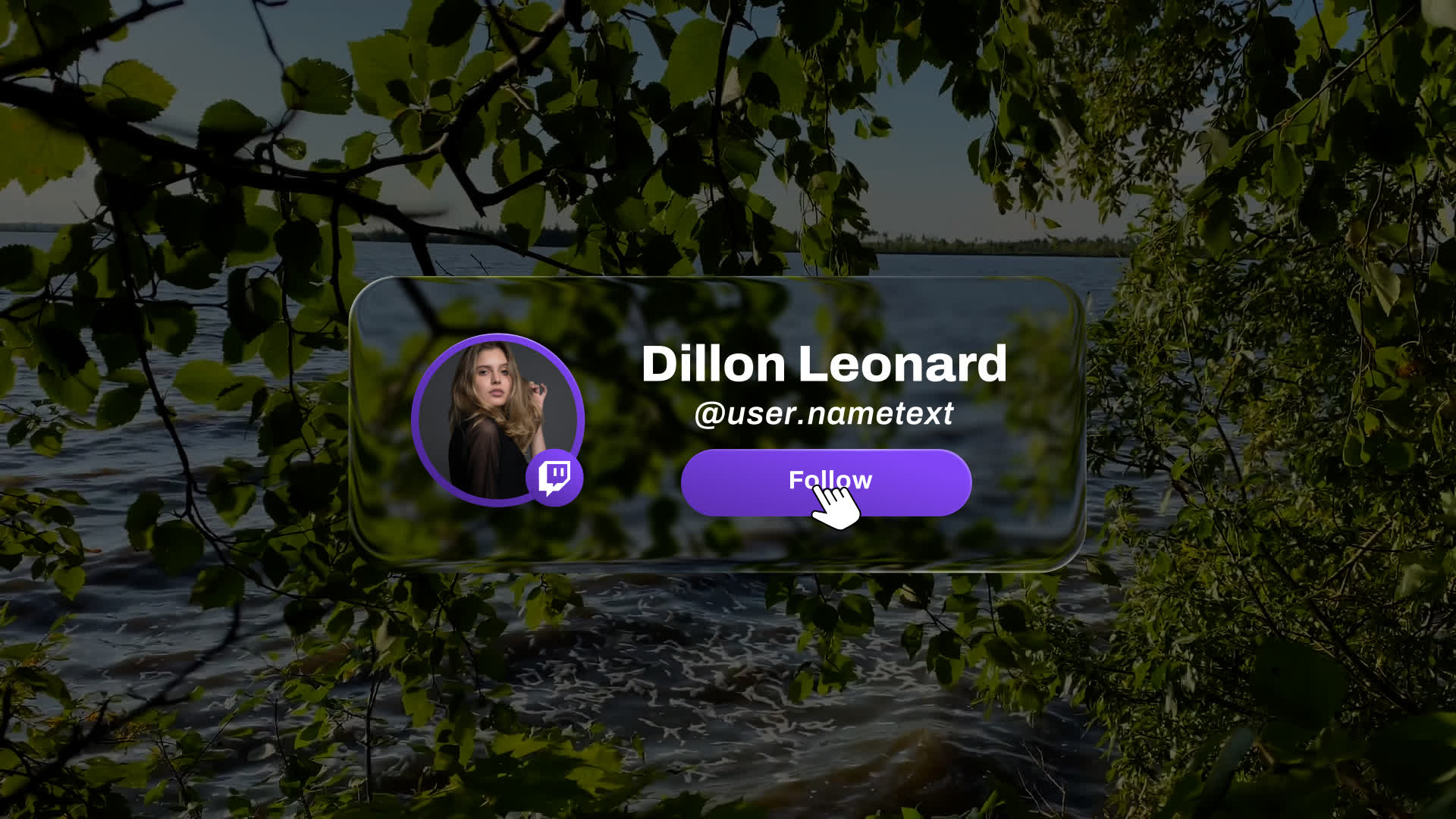Twitch Liquid Glass Follow Reminder