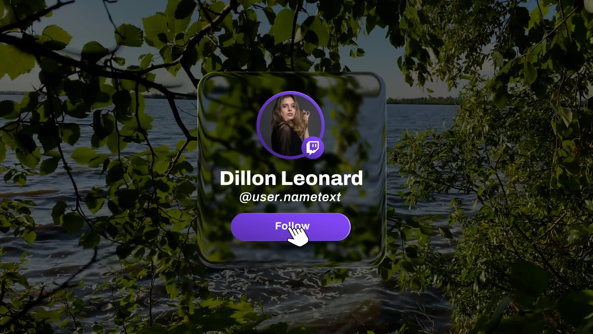 Twitch Liquid Glass Lower Third