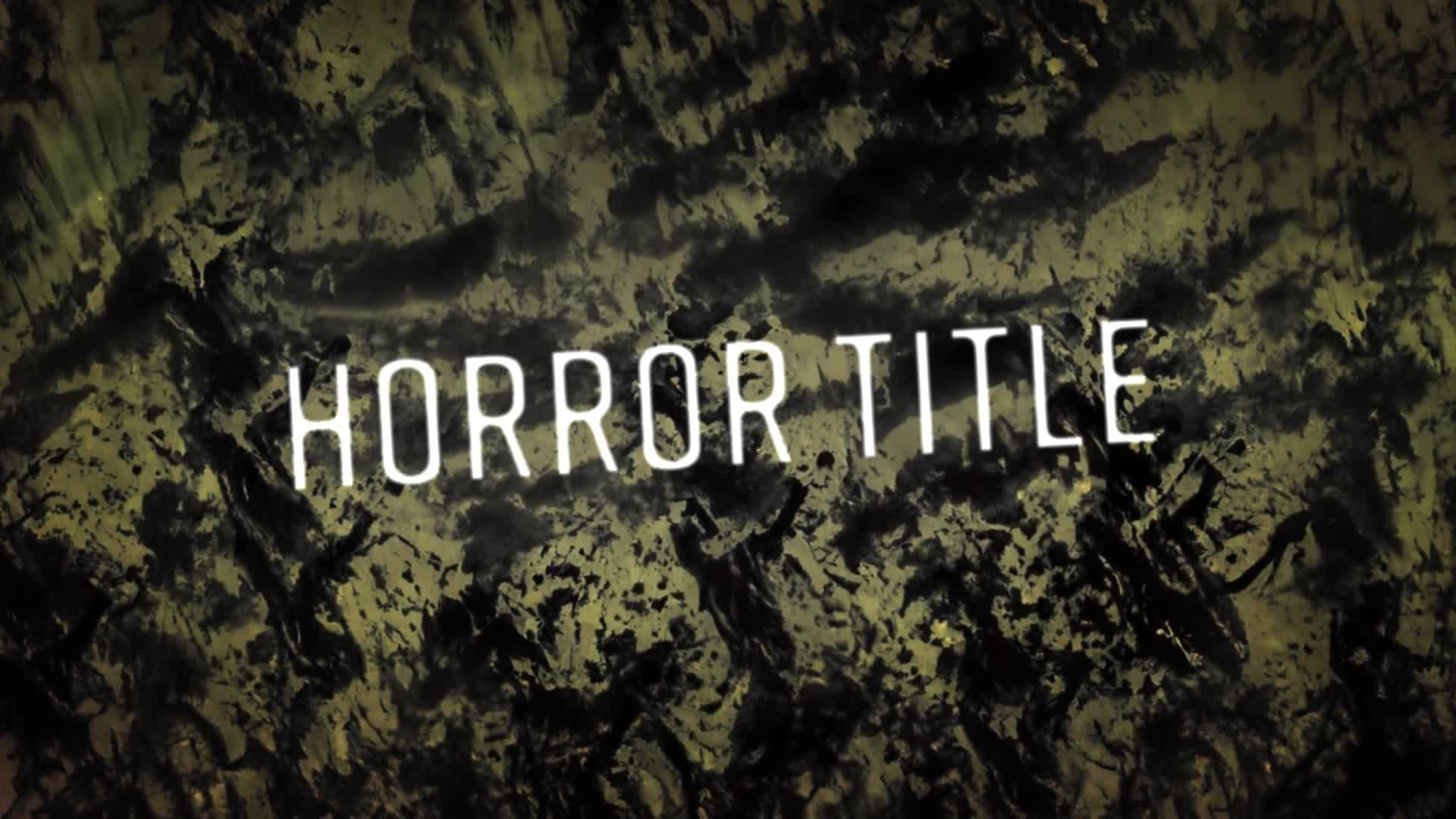 Twitching Dirty Horror Scary Title Intro