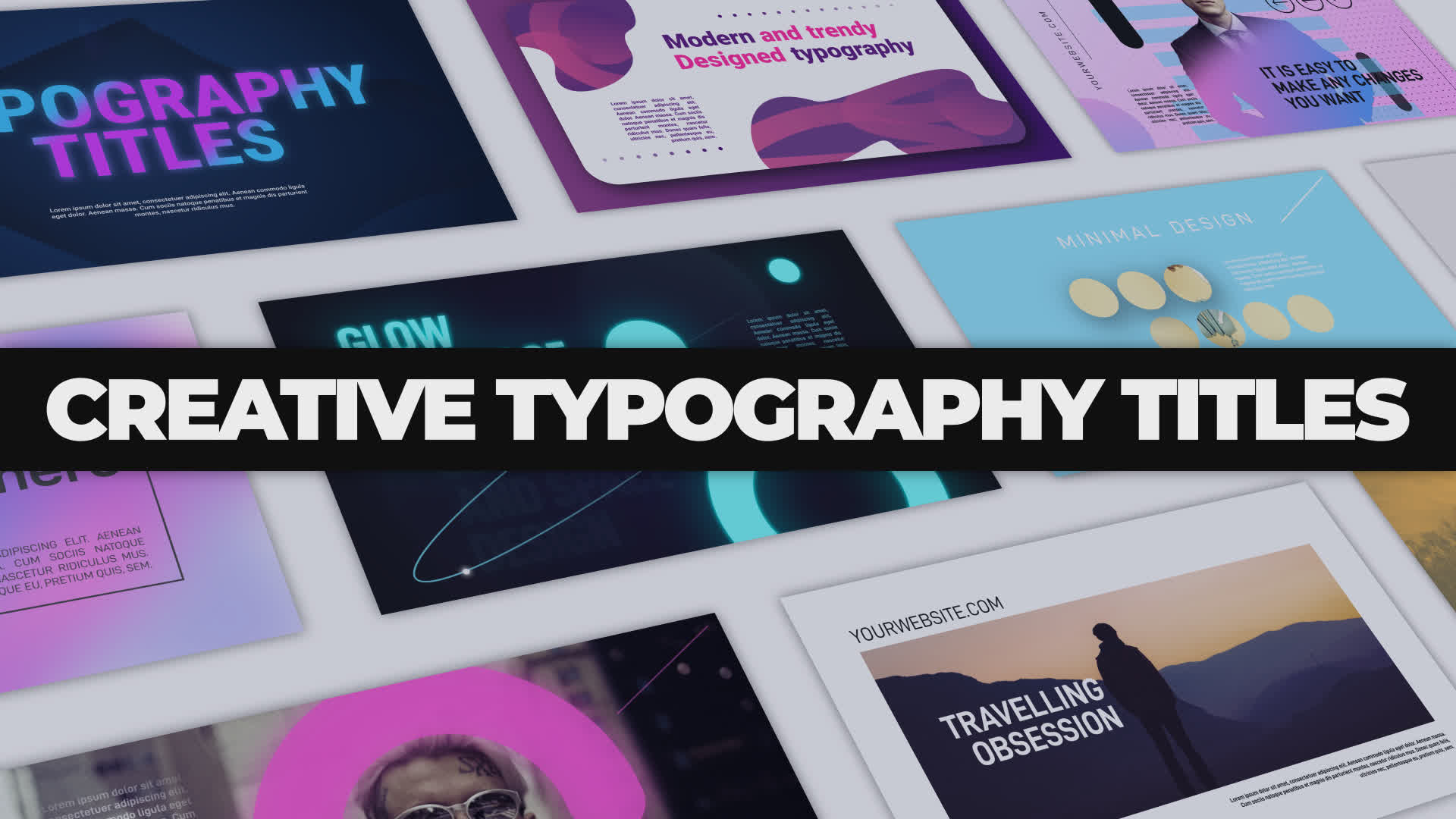 Bright Typography Titles Pack