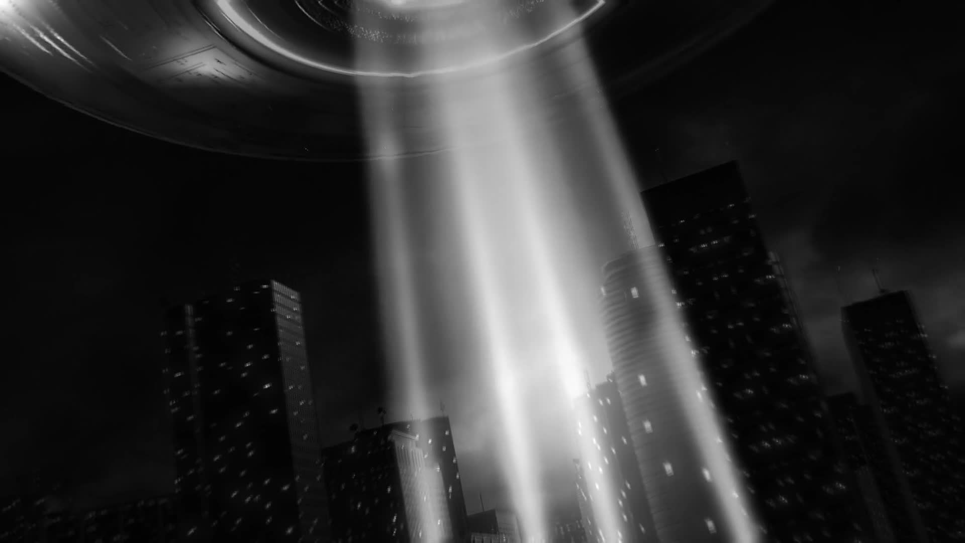 UFO Mothership Light Beam