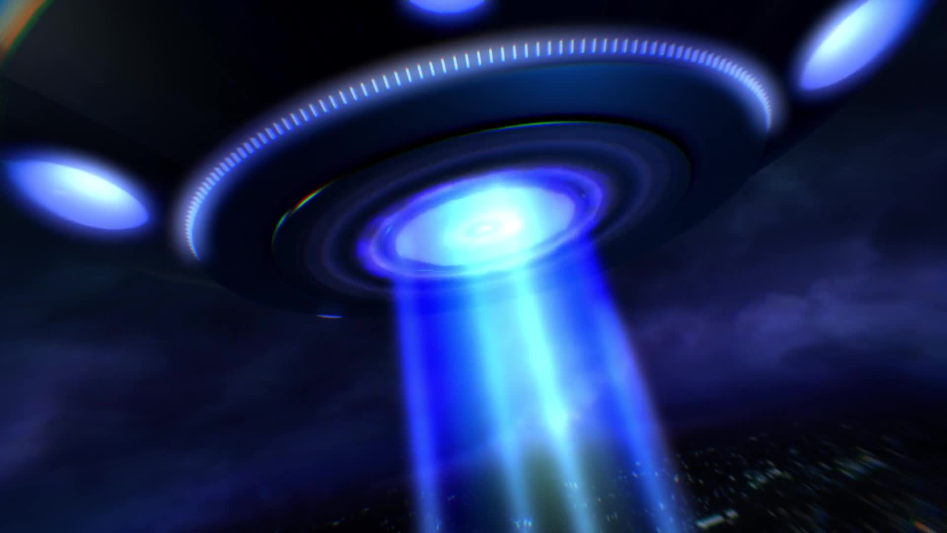 UFO Over a Dramatic Sky