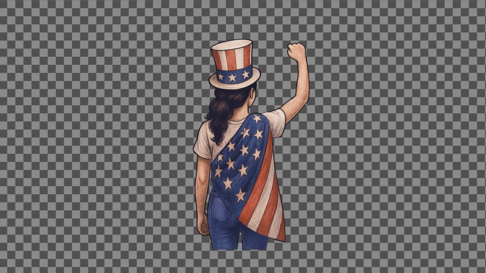 USA Cheer Character