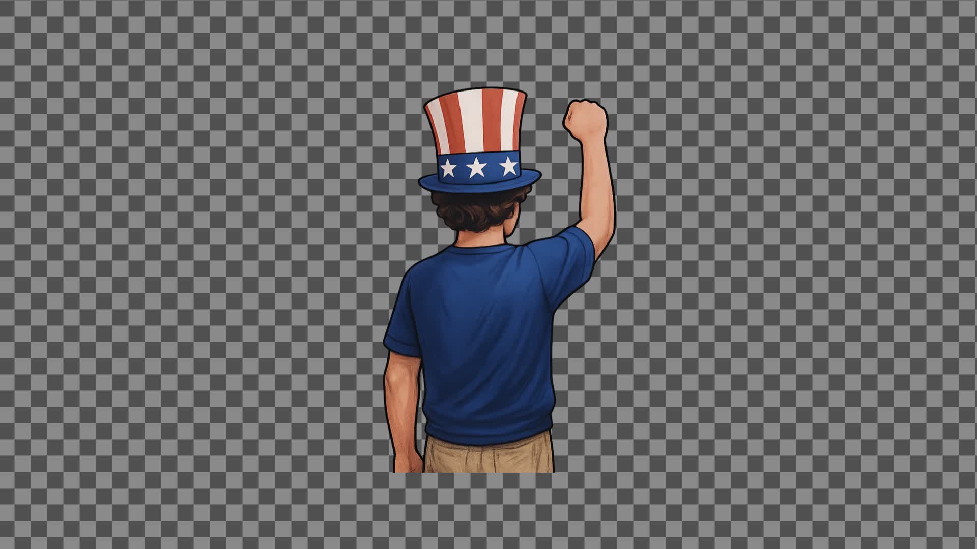 USA Person Cheering