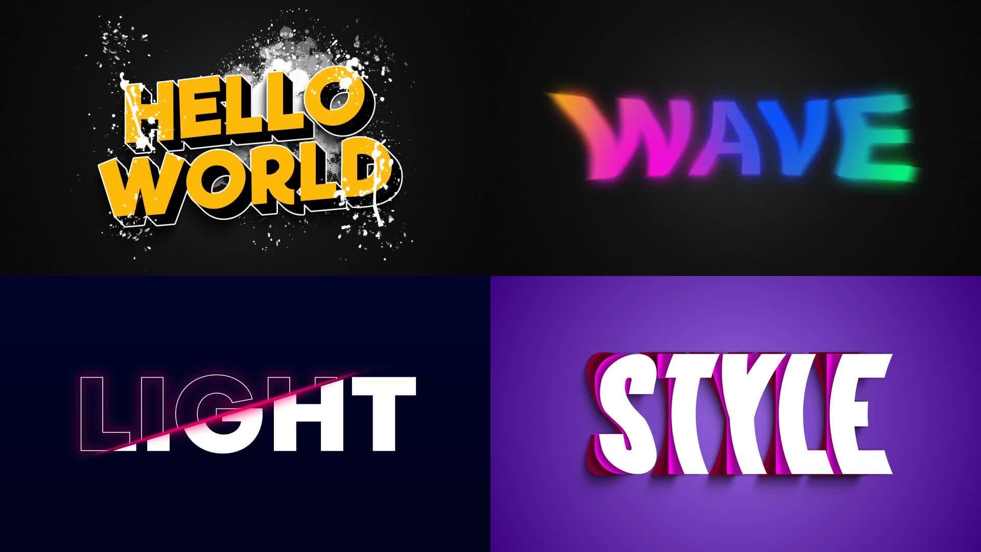 Bevel Slanted Text Cartoon • After Effects Template • Uppbeat