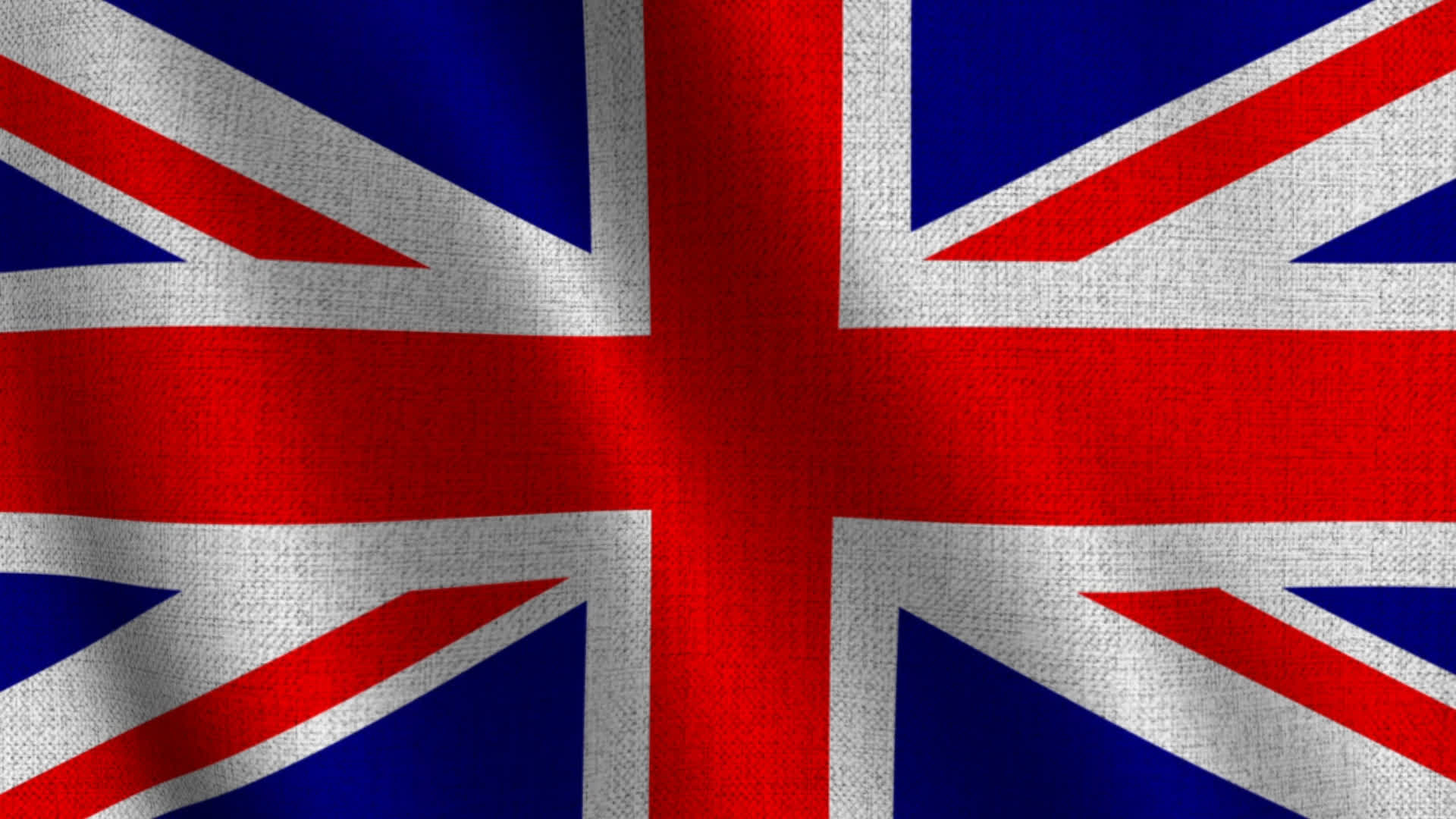 United Kingdom Union Jack Fabric Flag Waving Backdrop