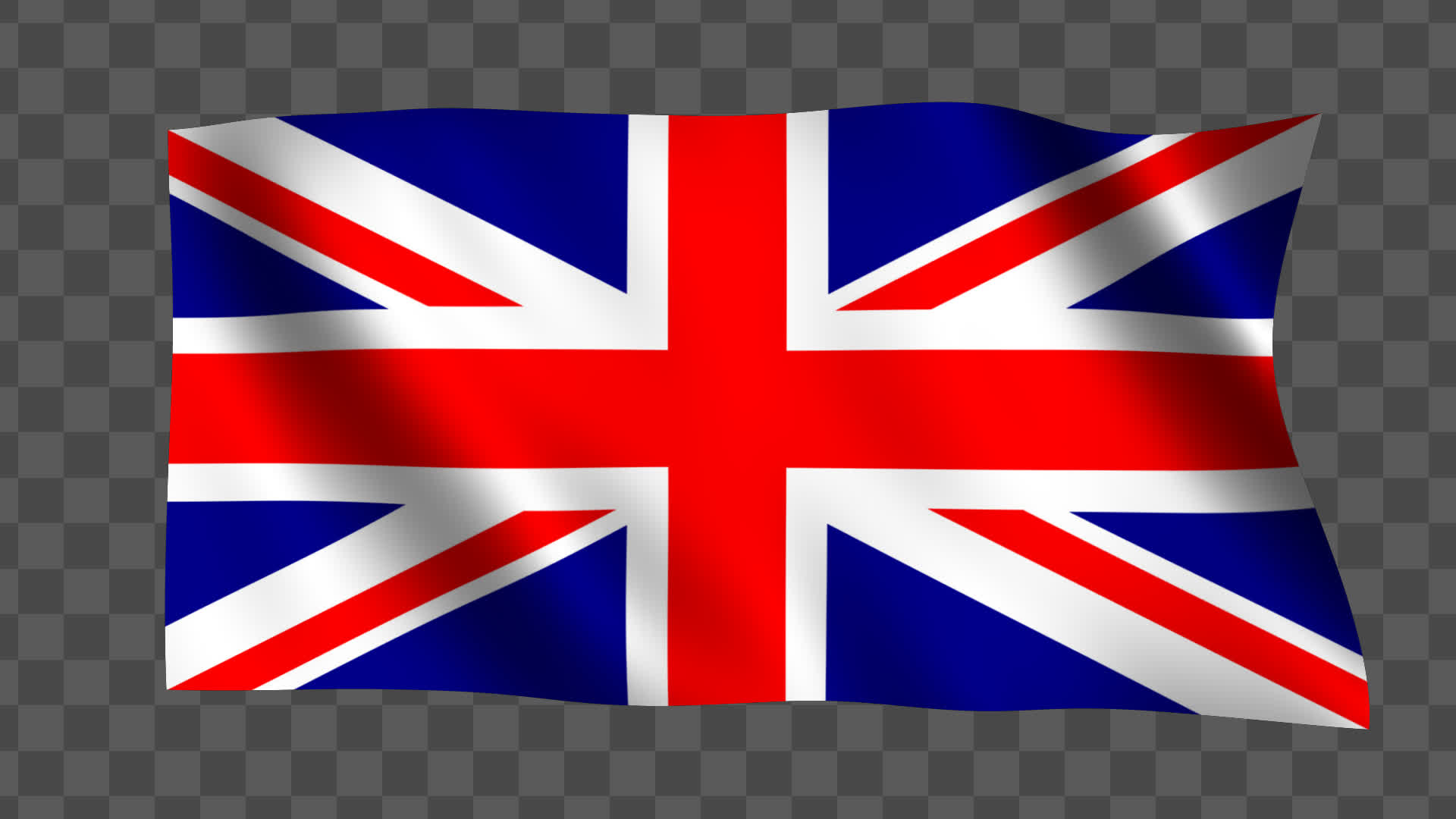 United Kingdom Union Jack Flag Waving