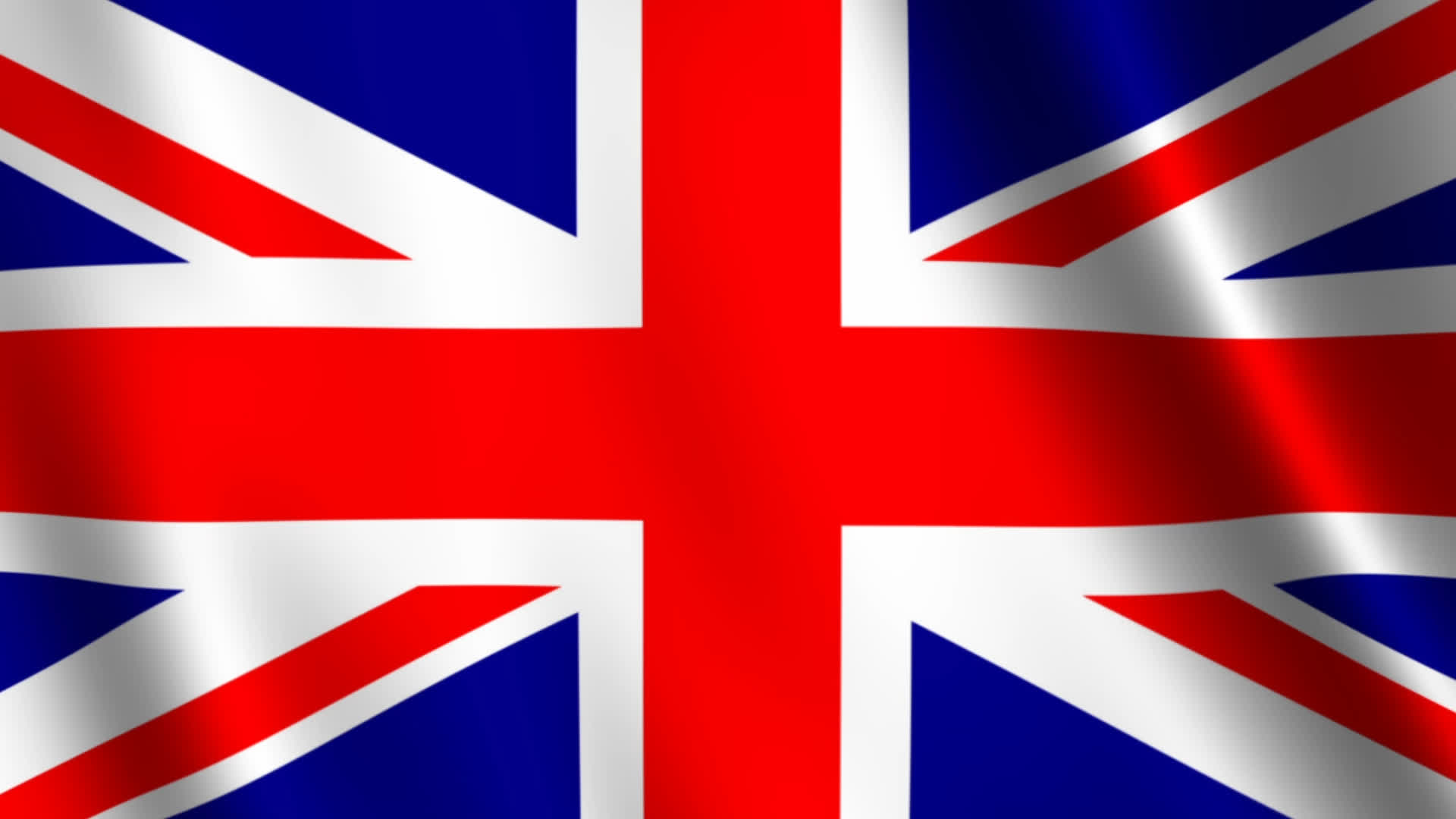 United Kingdom Union Jack Flag Waving Backdrop