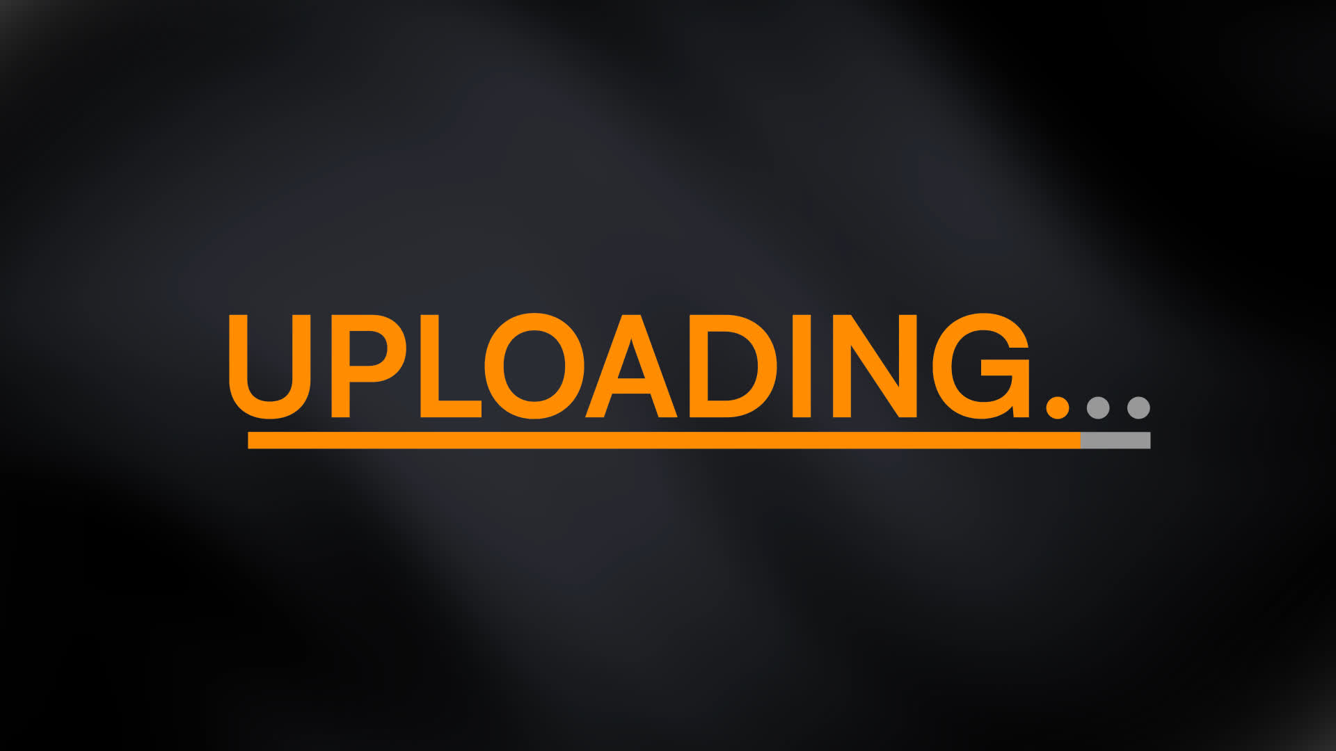 Uploading Text Animation