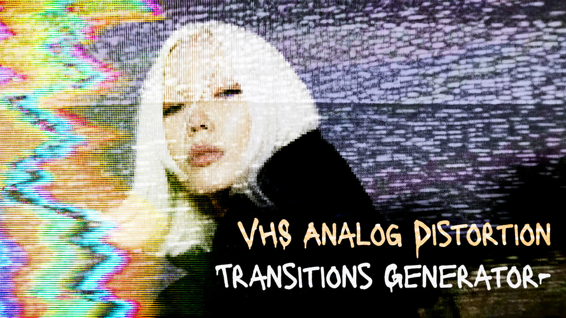 VHS Analog Distortion Transitions Generator