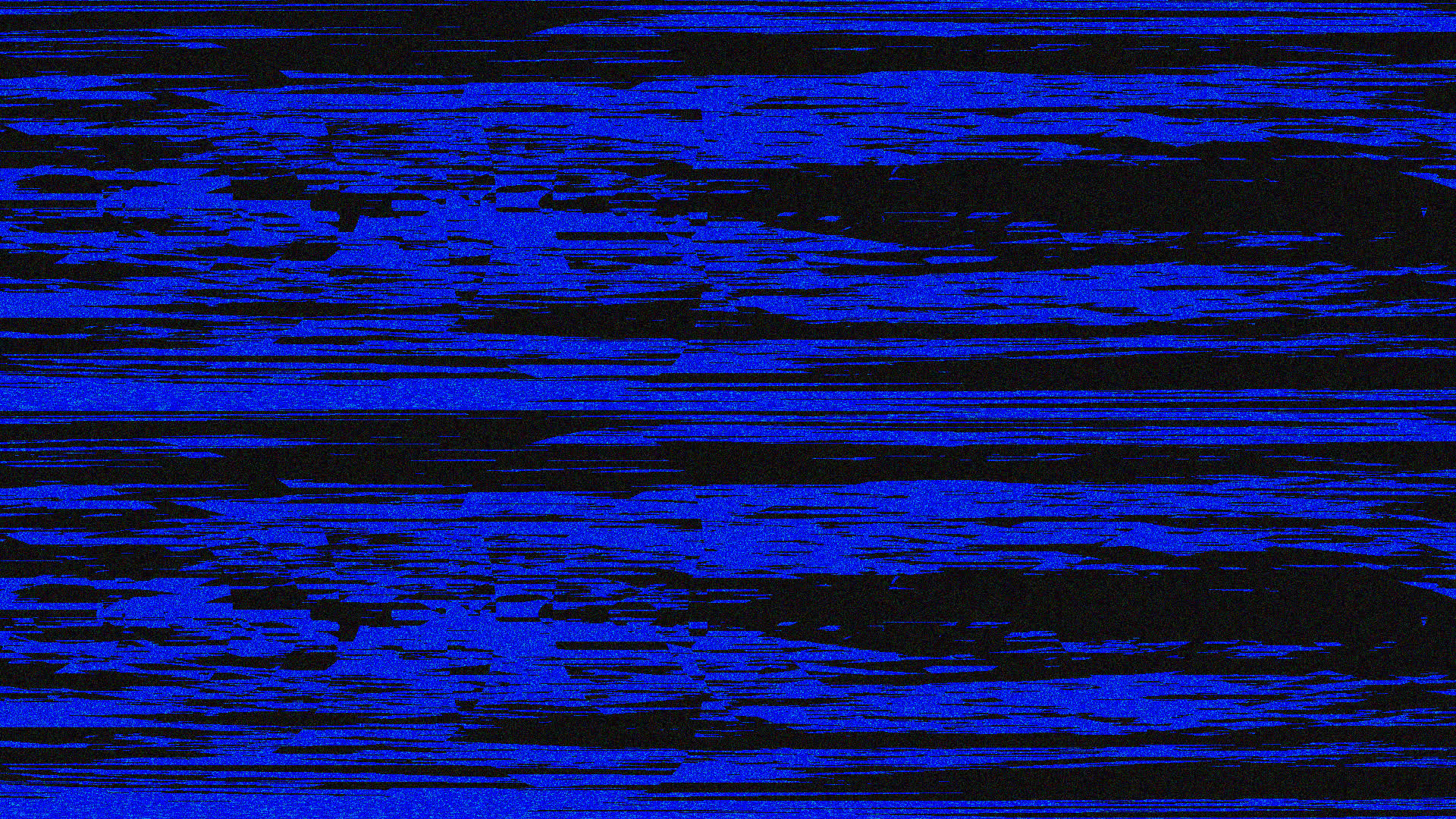 VHS Blue Screen Glitch