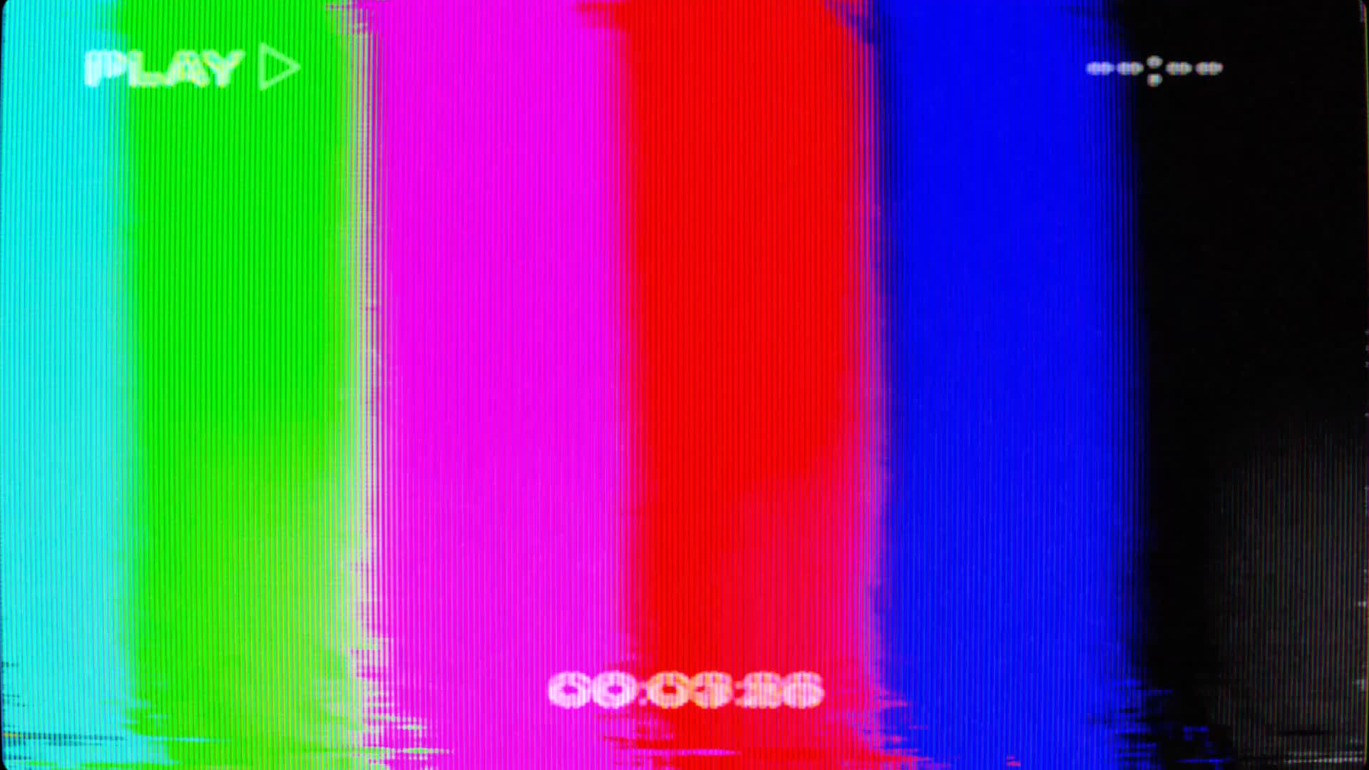 Color Bars VHS Overlays