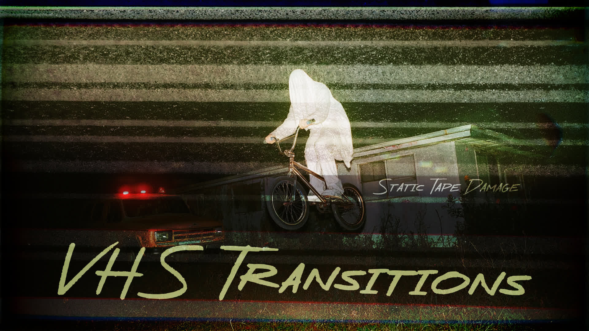 VHS Static Tape Damage Transitions