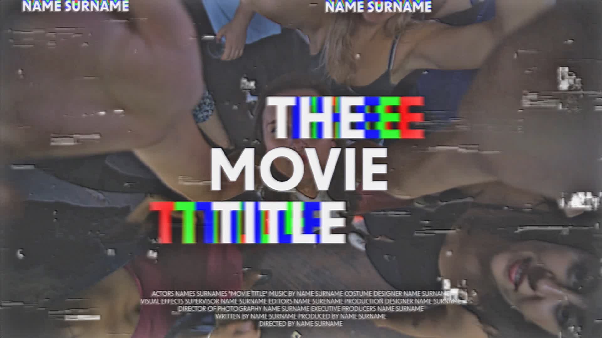 VHS Tape Grunge Movie Title