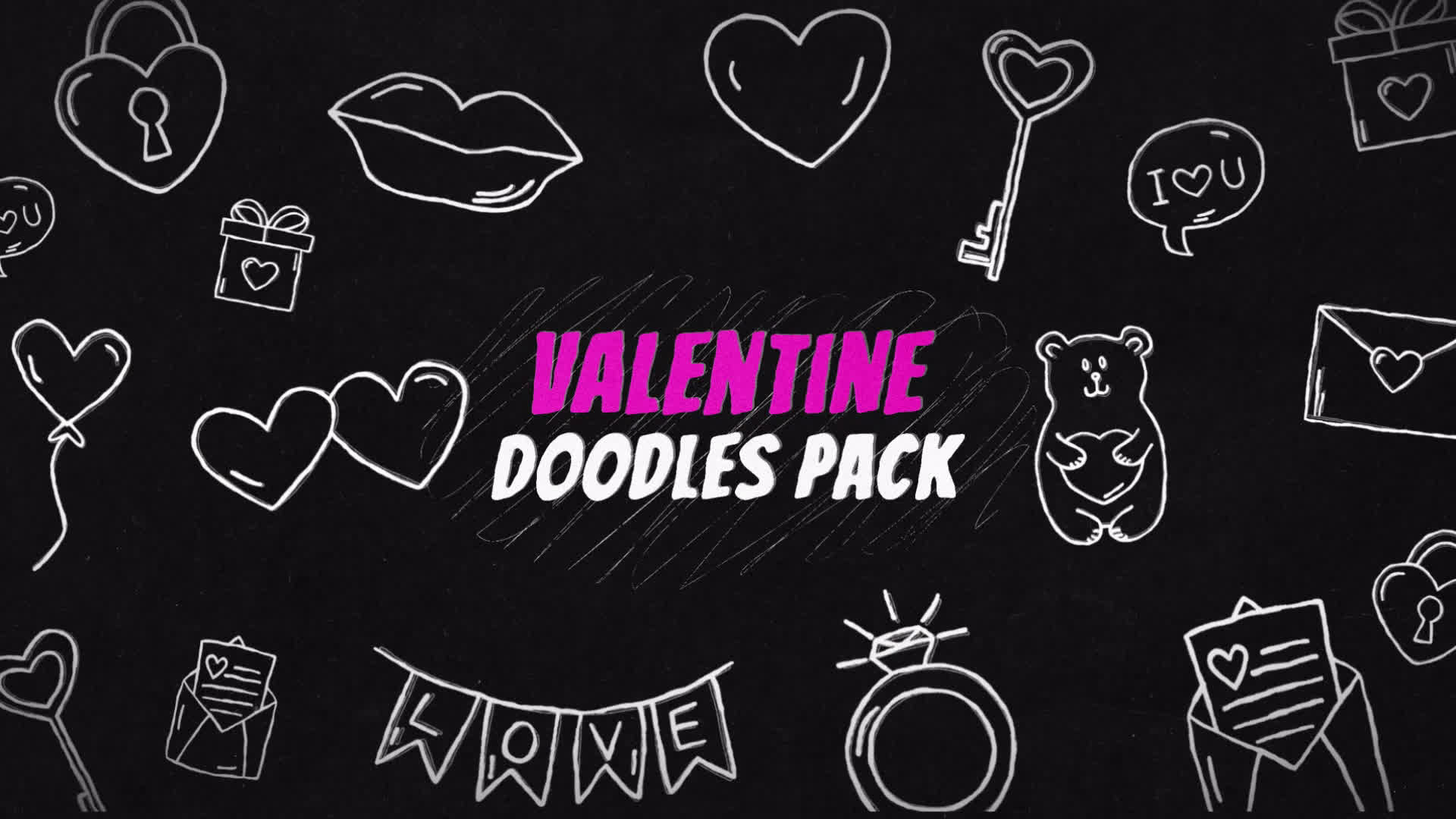 Valentine Doodles Pack