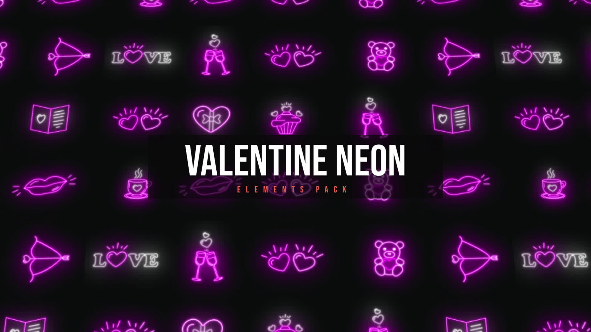 Valentine Neon Elements