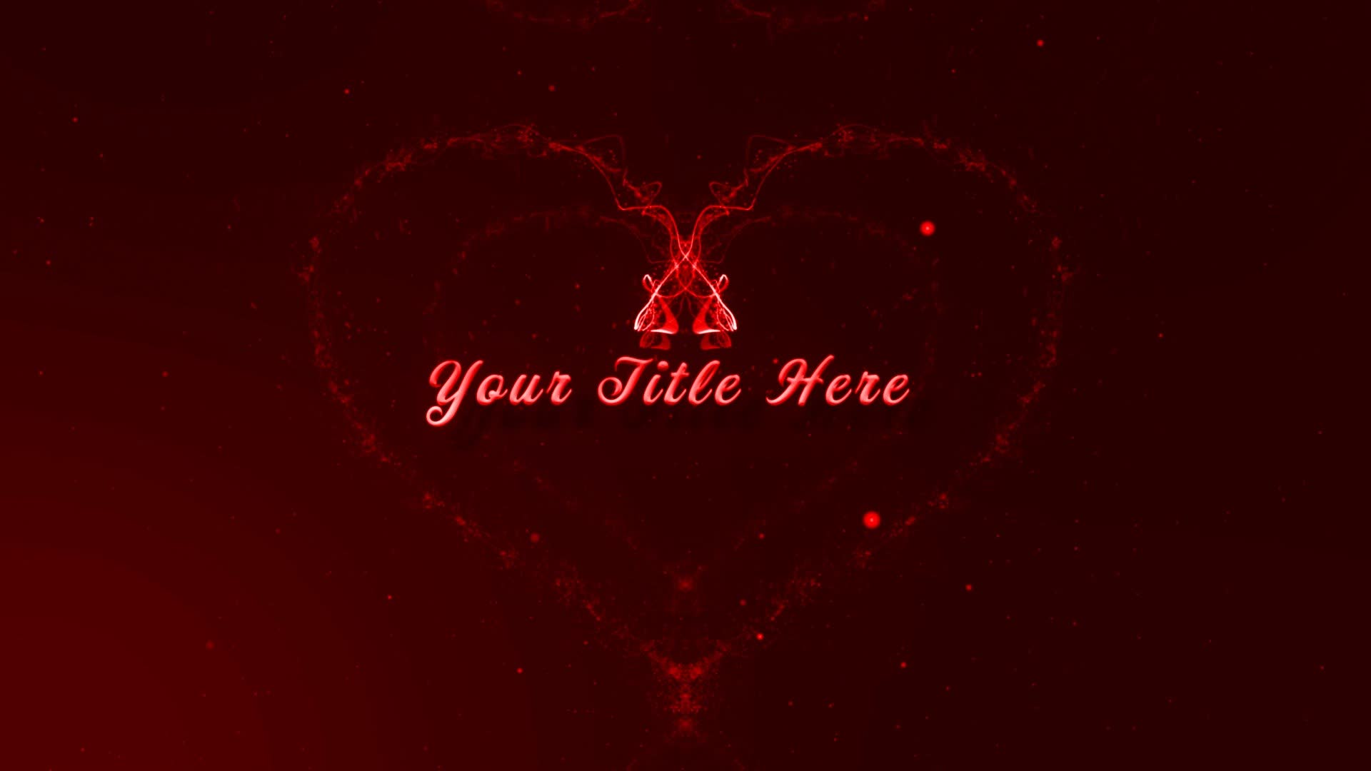 Valentine Particles Heart Title