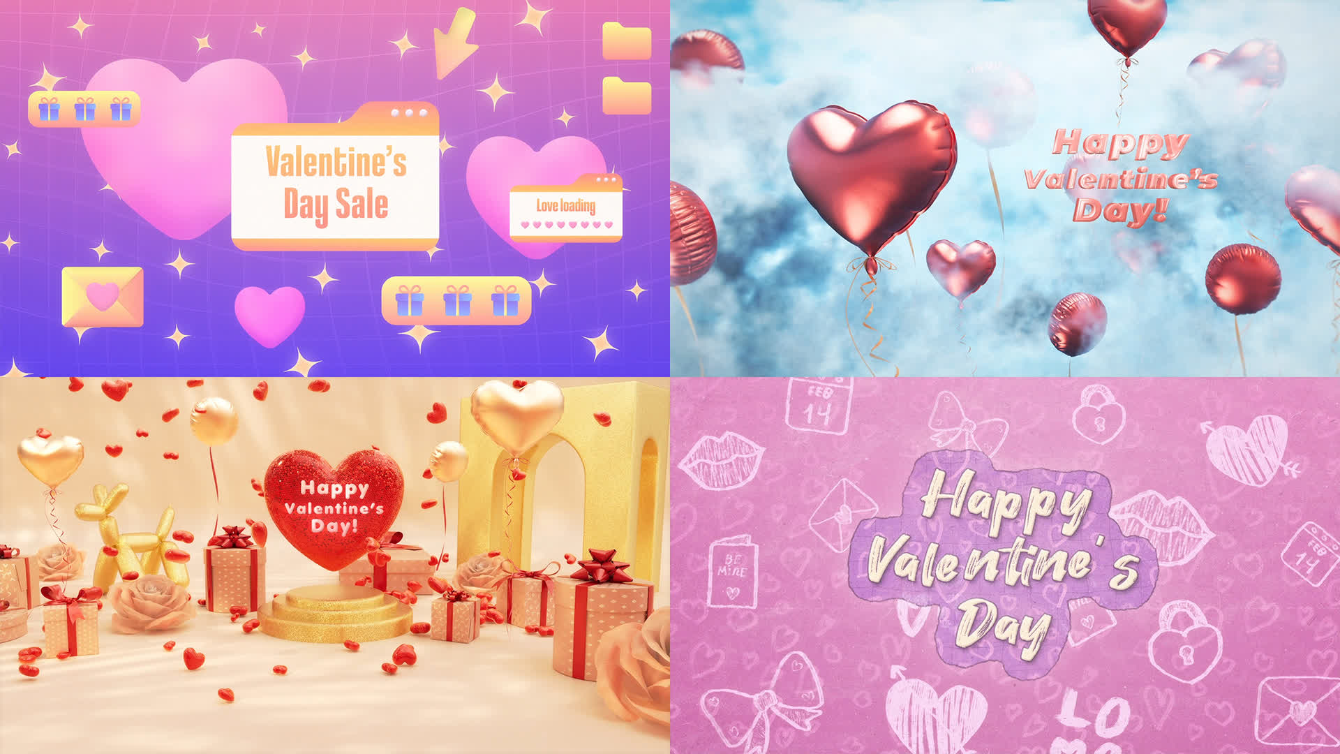 Valentine's Day Titles Reveal Pack