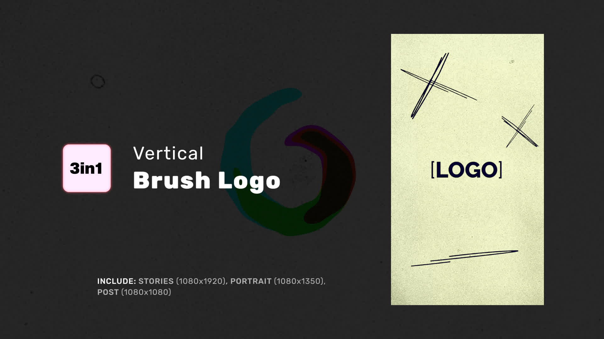 Vertical Brush Logo