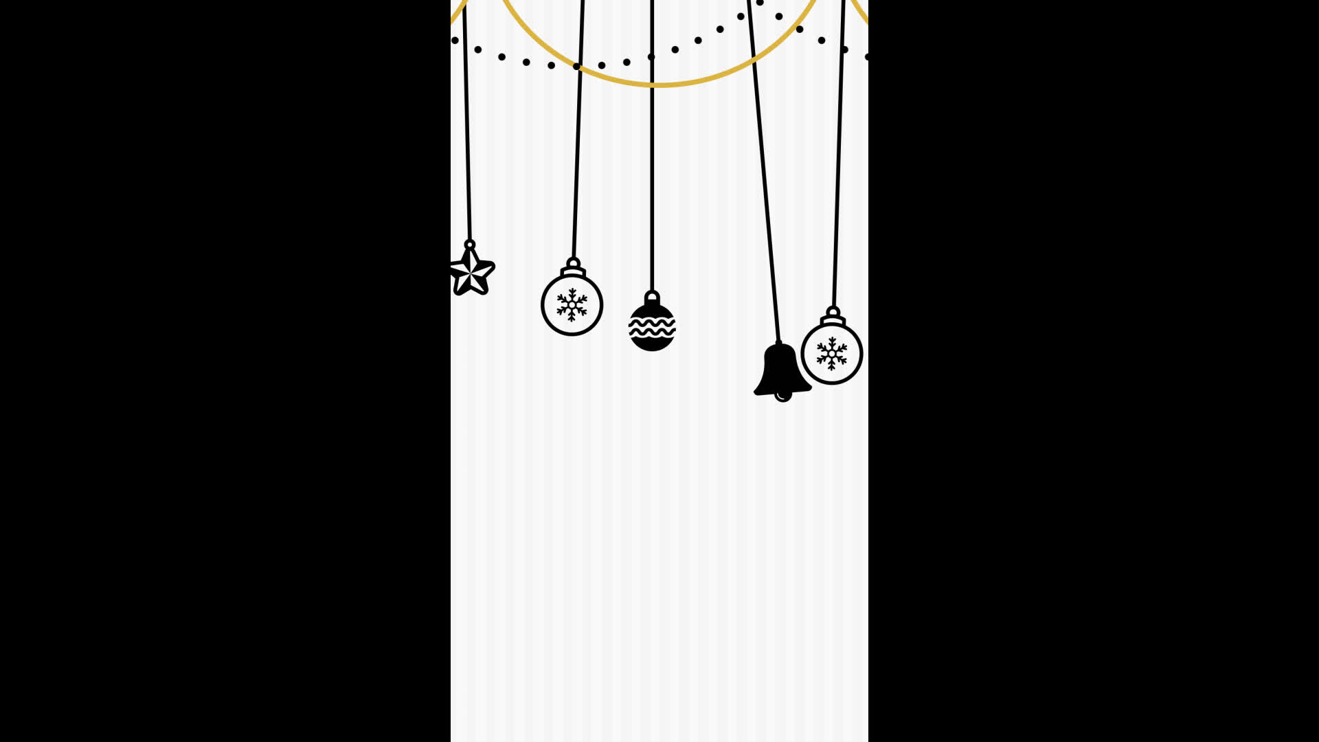 Vertical Christmas Background Dancing Bulb Star