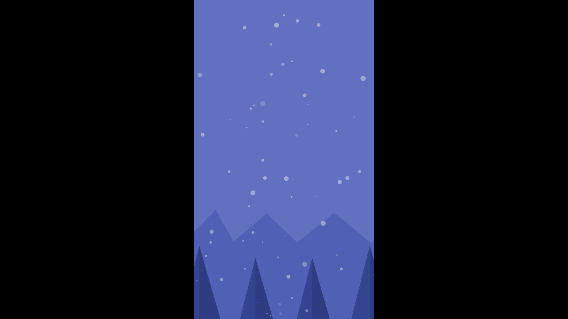 Vertical Christmas Background Snow Particles