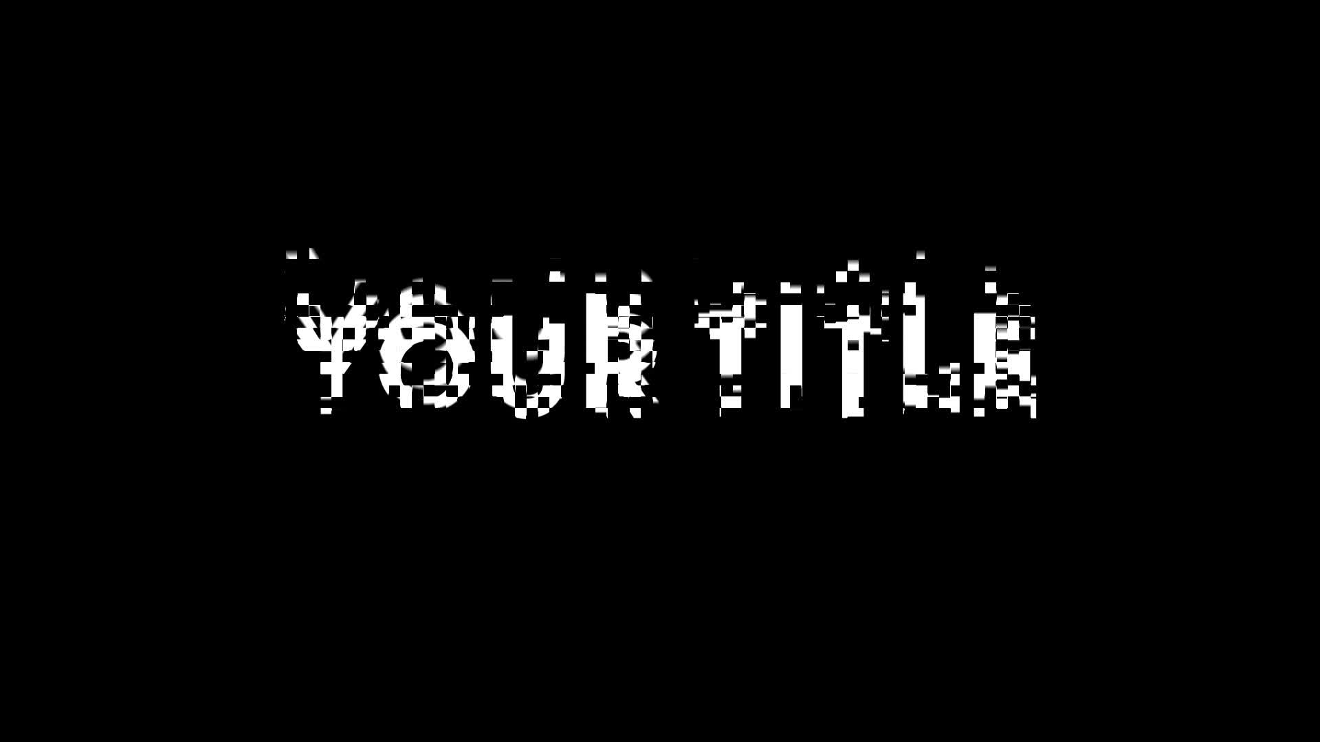 Vertical Glitch Slide Title