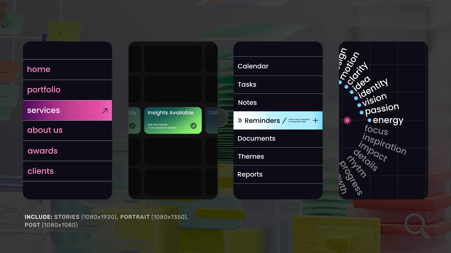 Vertical Looping Animations