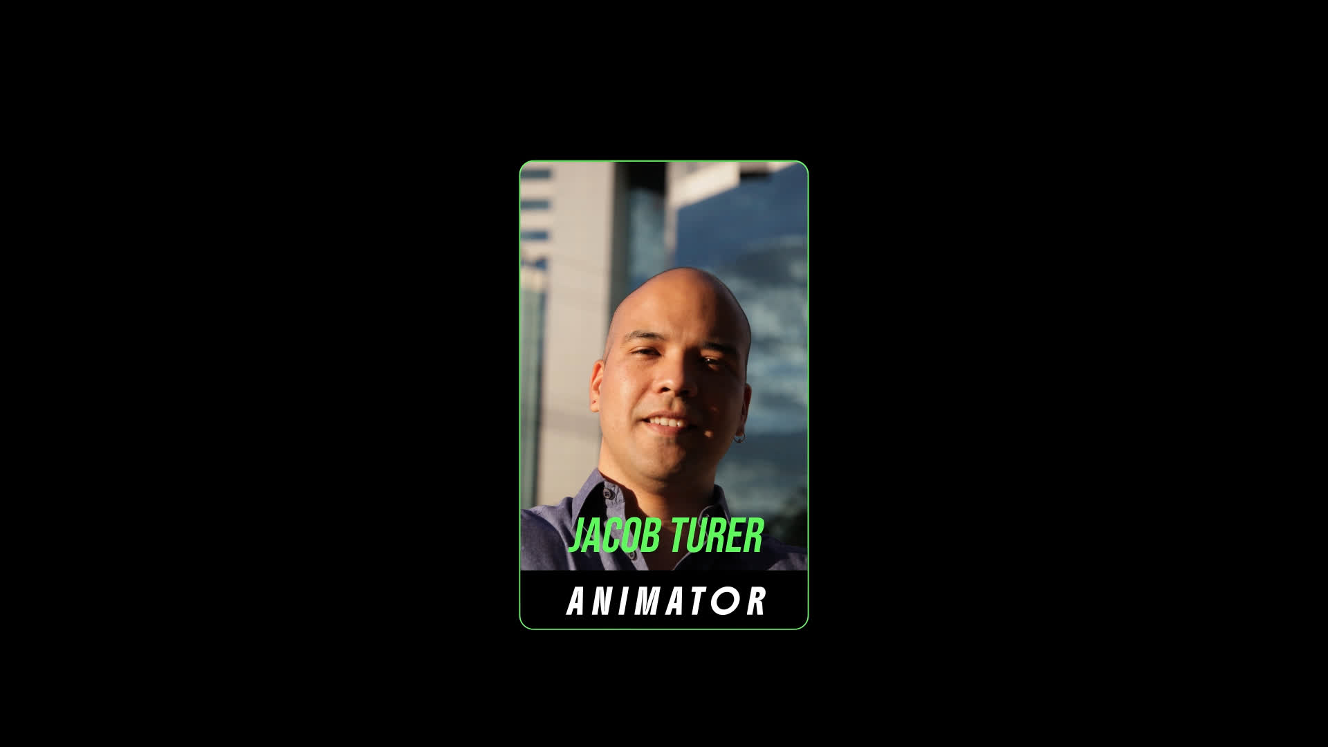 Vertical Portrait Profile Card