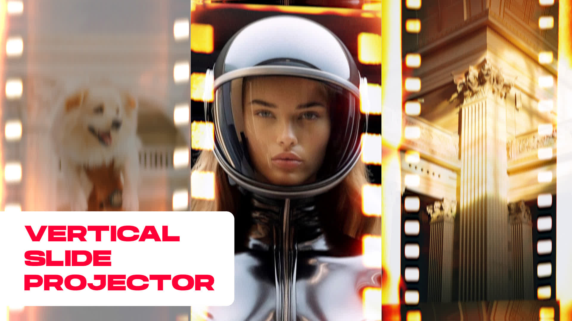 Vertical Slide Projector Transitions