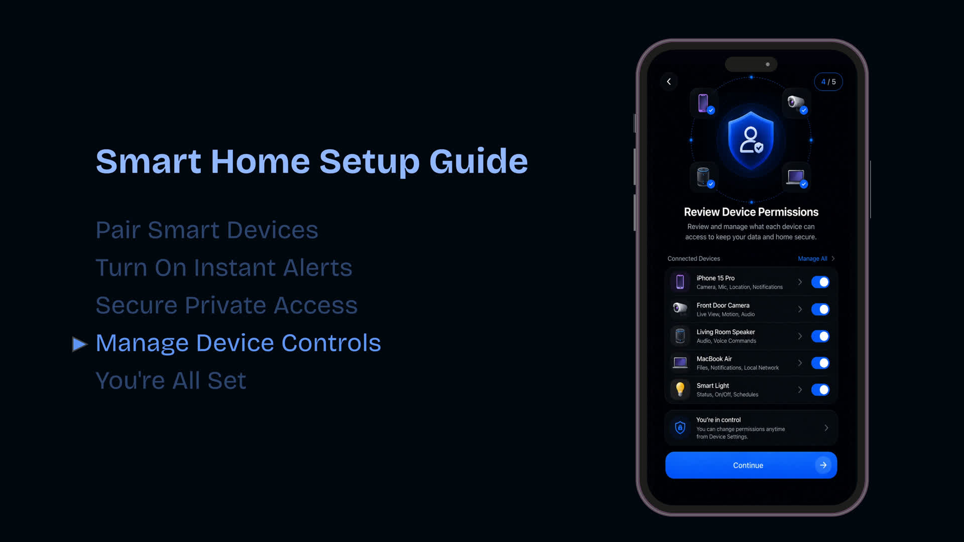Vertical Tab Navigation App Guide