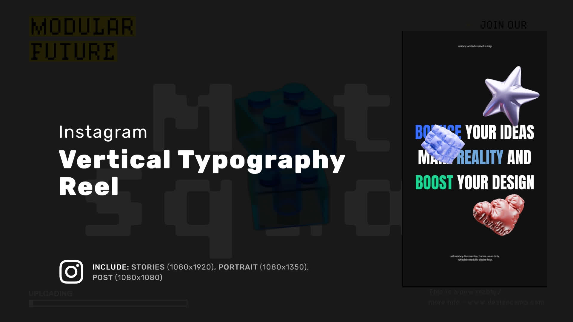 Vertical Typography Reel
