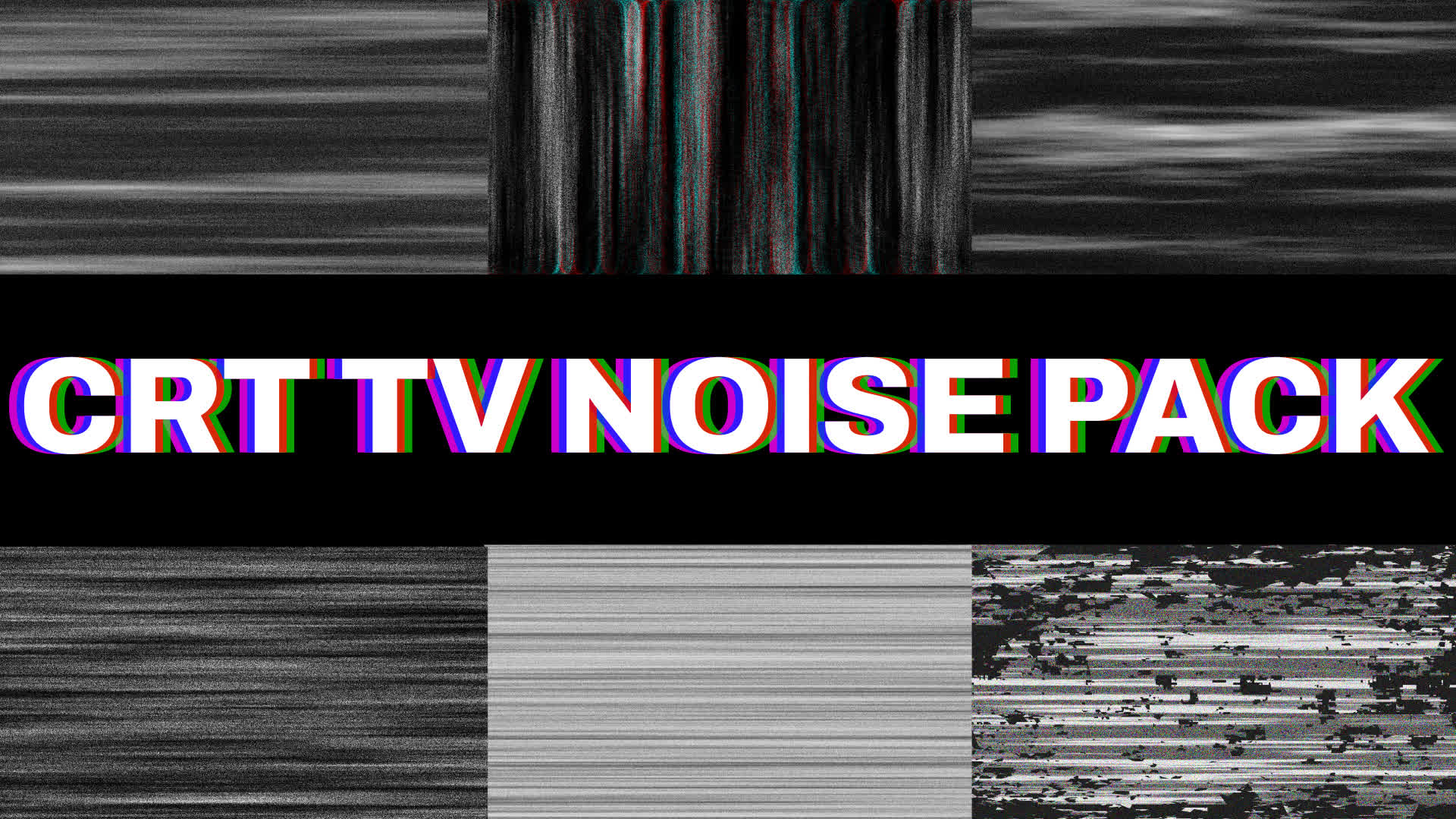 Vhs Crt Tv Glitch Noise Pack